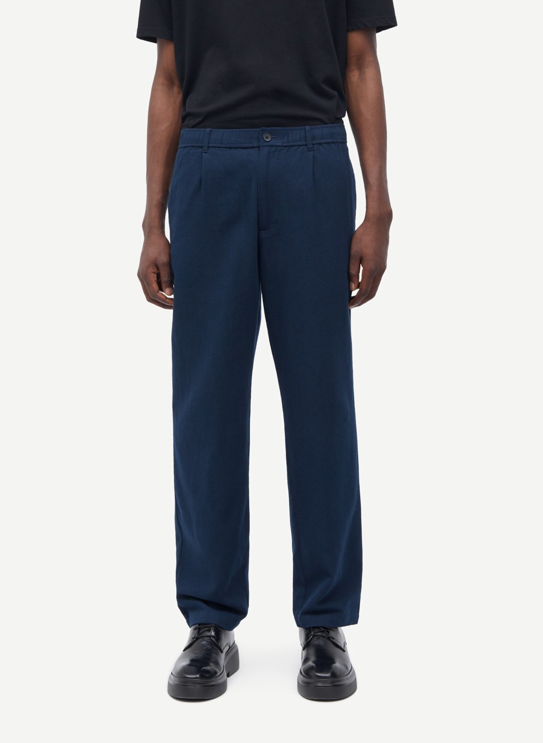 Pantalon droit en laine mélangée SAMSOE SAMSOE