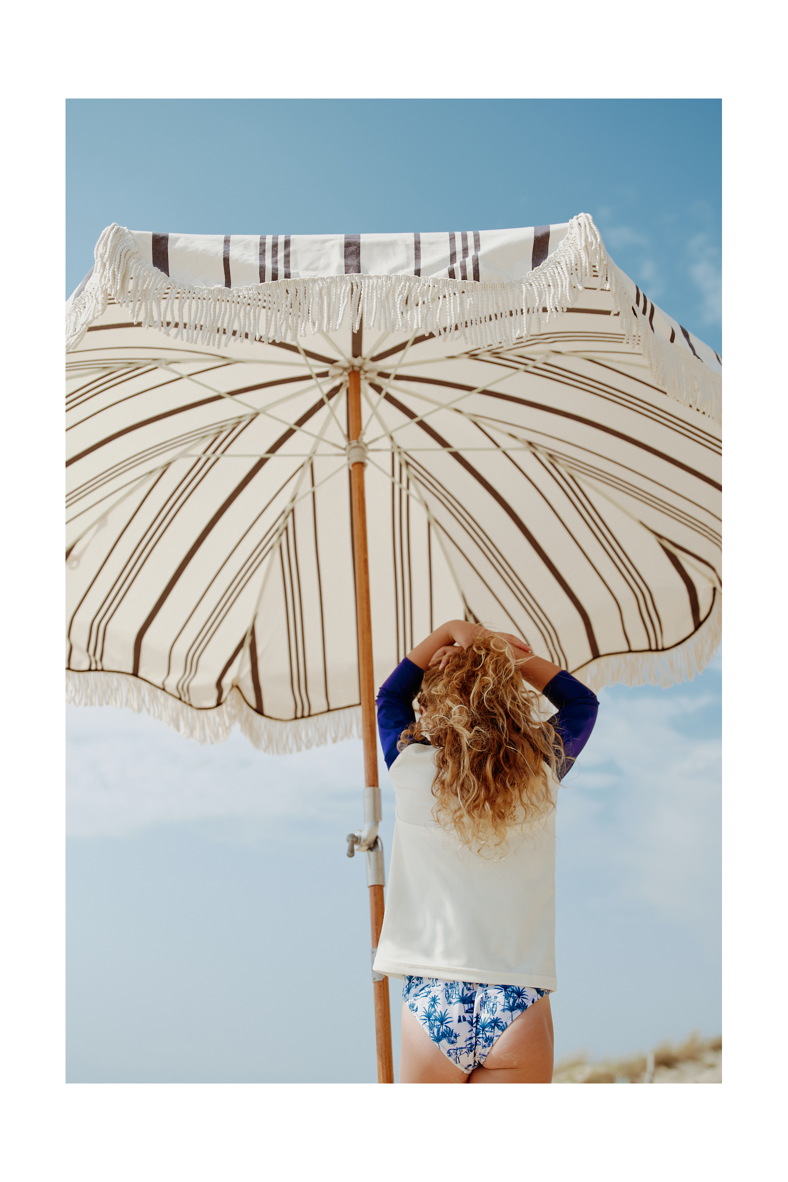 Top anti-UV - Happy Holidays Girl GILI'S White