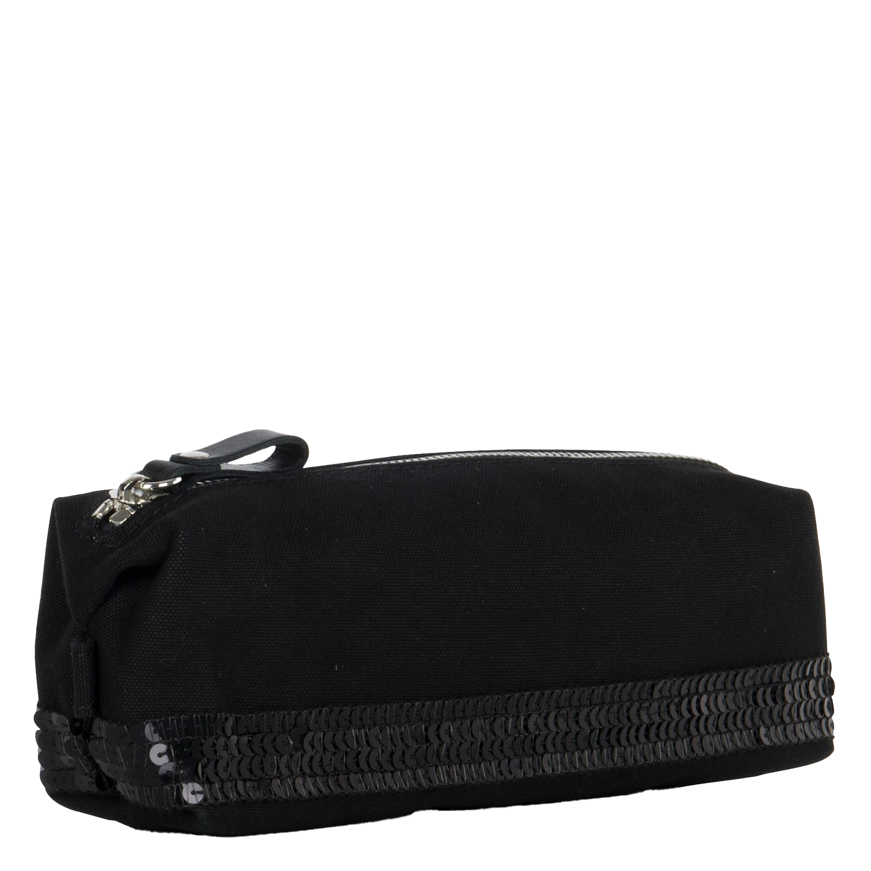 Toilettasje met glitterbiesje VANESSA BRUNO Zwart