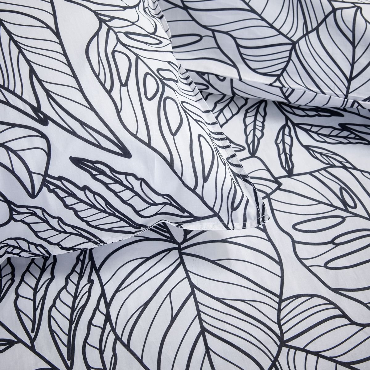 Printed cotton bed set TODAY LINGE DE MAISON White