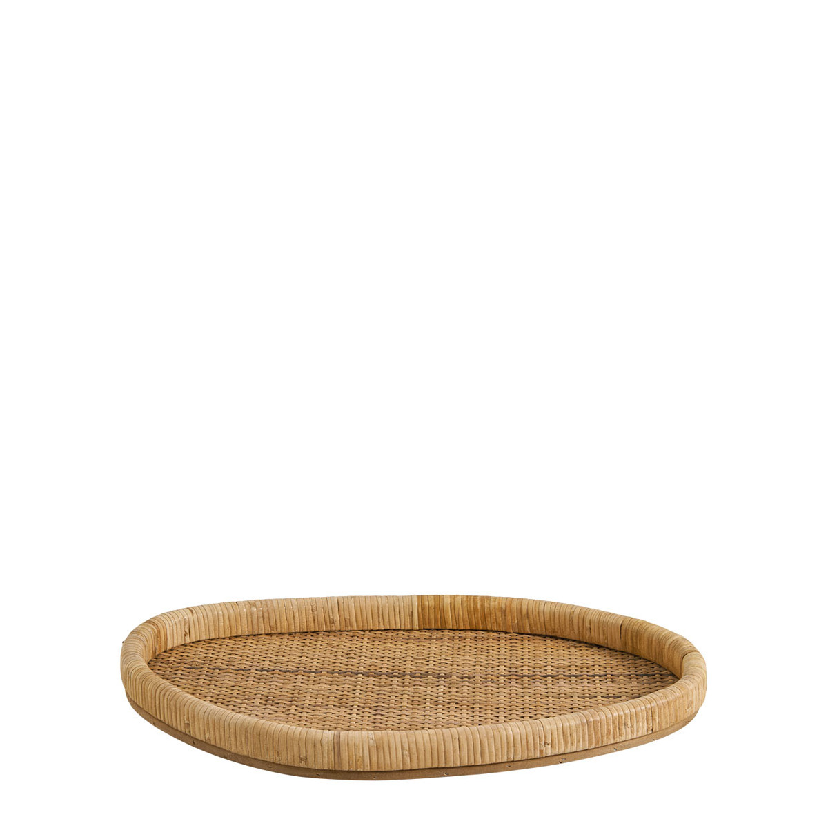 Set of 3 Galia rattan trays BLANC D'IVOIRE Beige