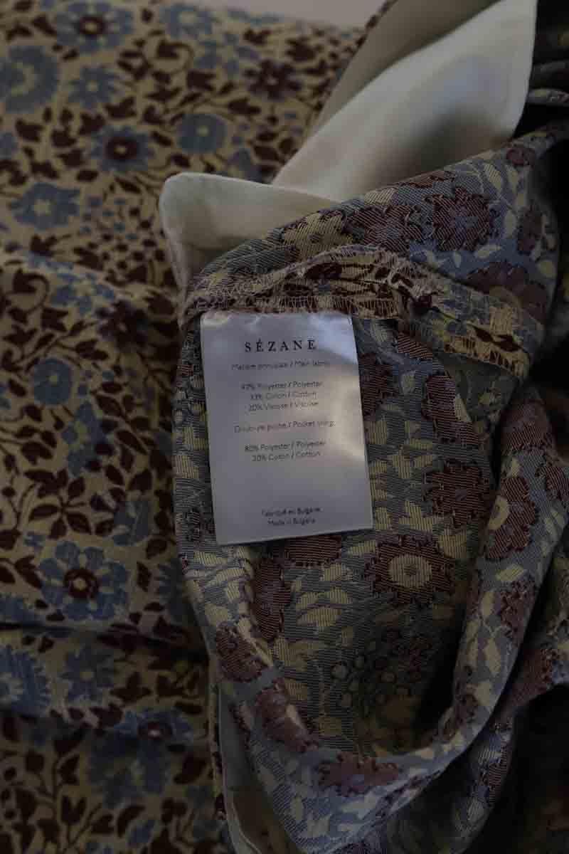 Multicolored straight pants SEZANE - Seconde main Multicolored