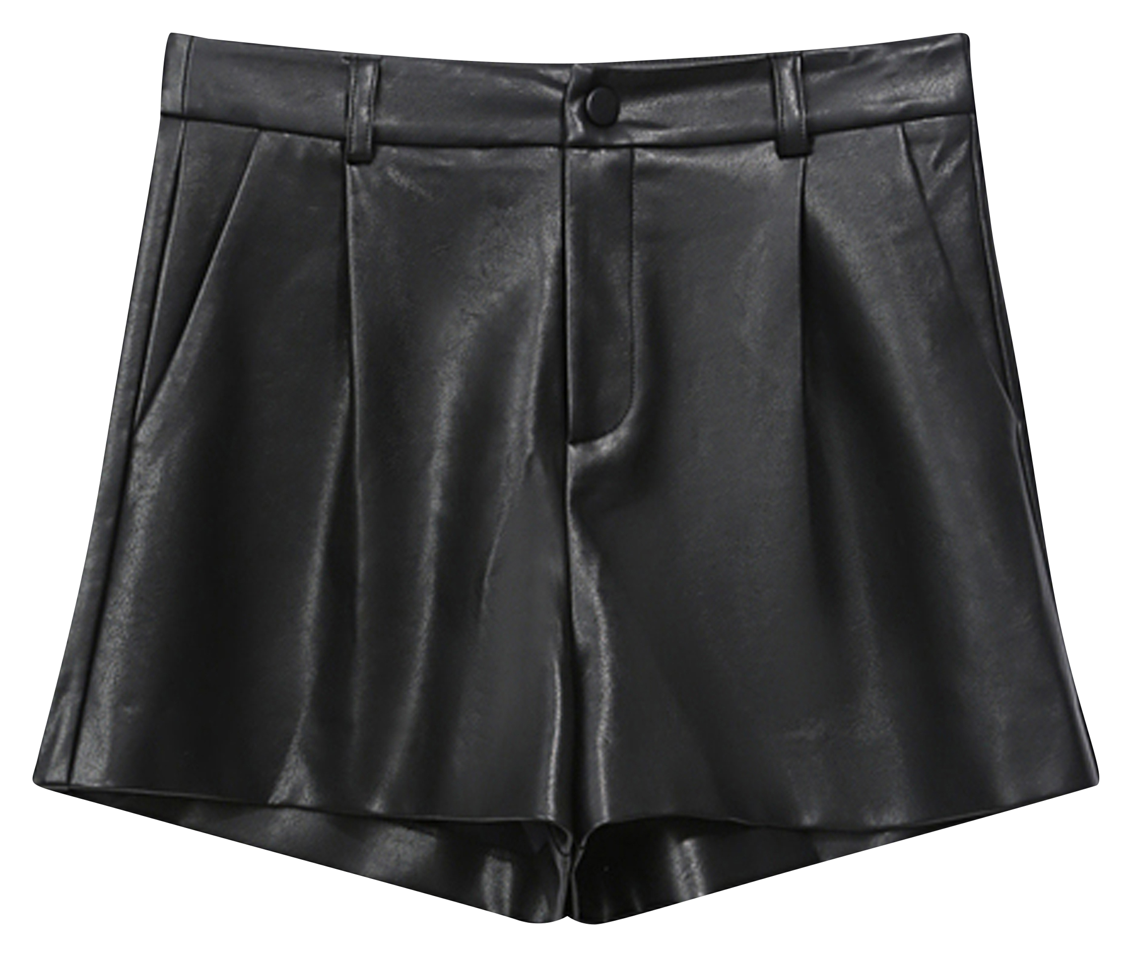 Short droit effet cuir GRACE ET MILA Noir