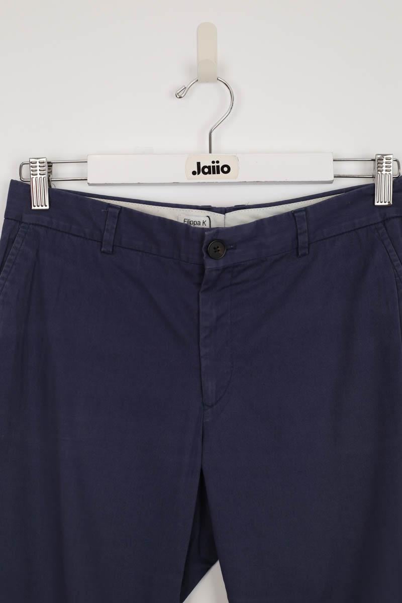 Slim-fit cotton cargo pants FILIPPA K - Seconde Main Blue