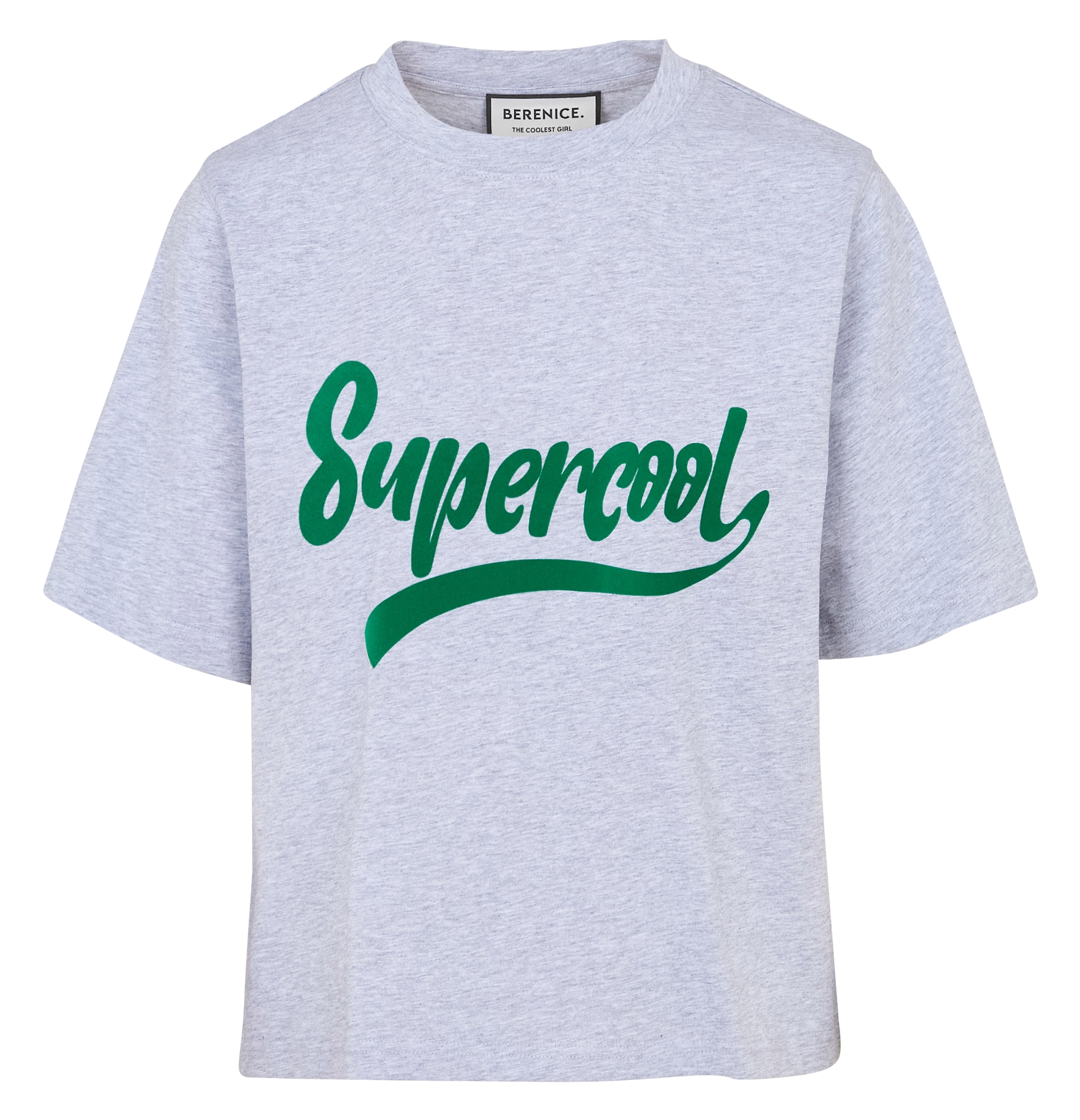 Effen T-shirt BERENICE Grijs