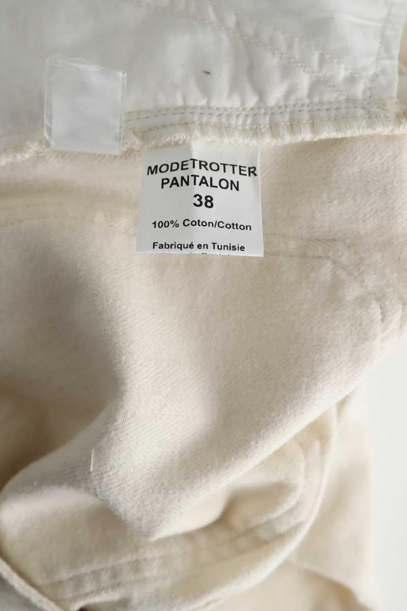 Slim-fit cotton cargo pants MODETROTTER - Seconde Main Beige