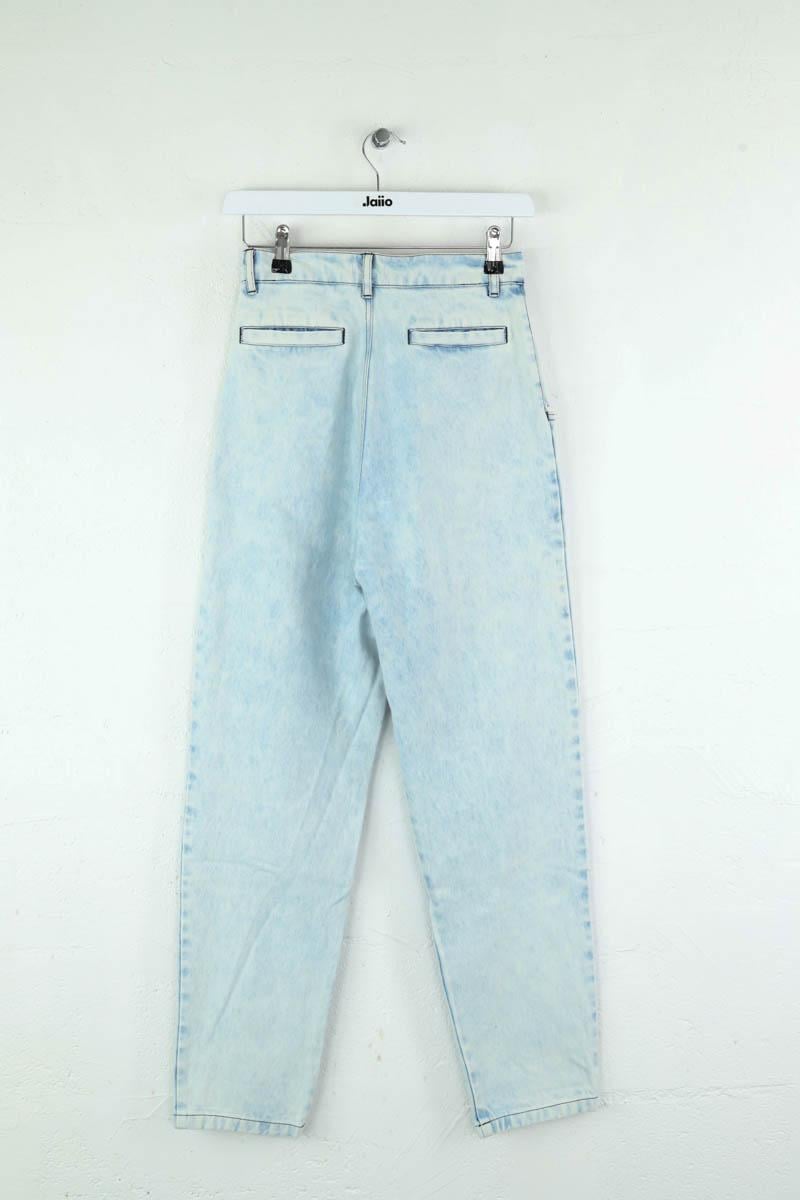 Cotton straight jeans Manoush - Seconde Main Blue