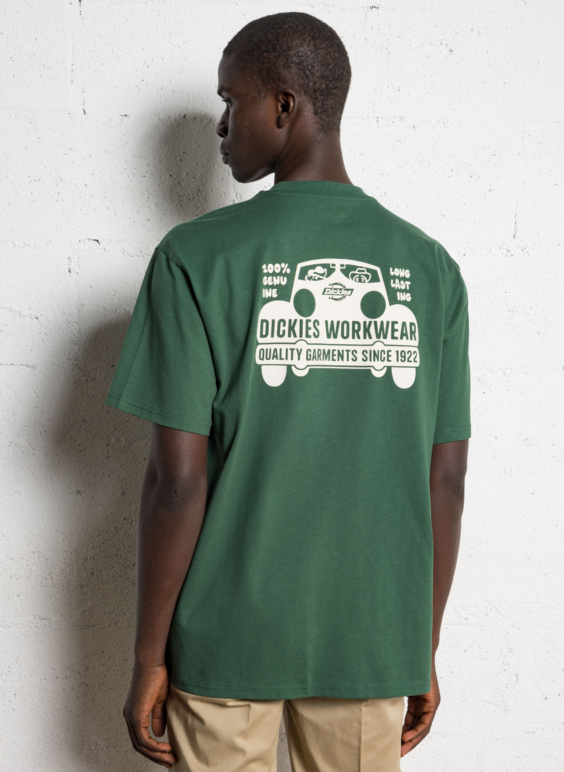 Recht, katoenen T-shirt DICKIES Groen