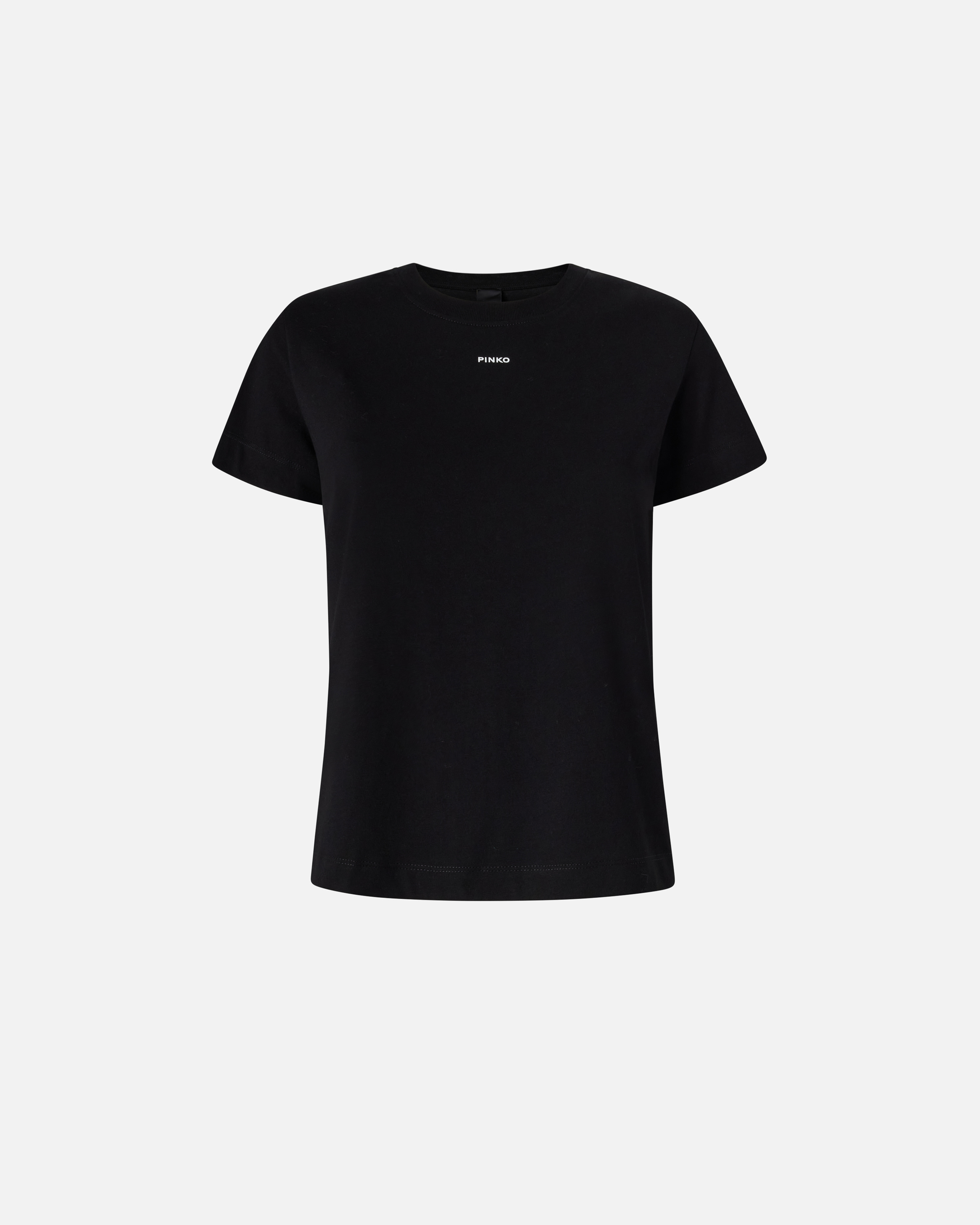 T-shirt with printed logo PINKO Black