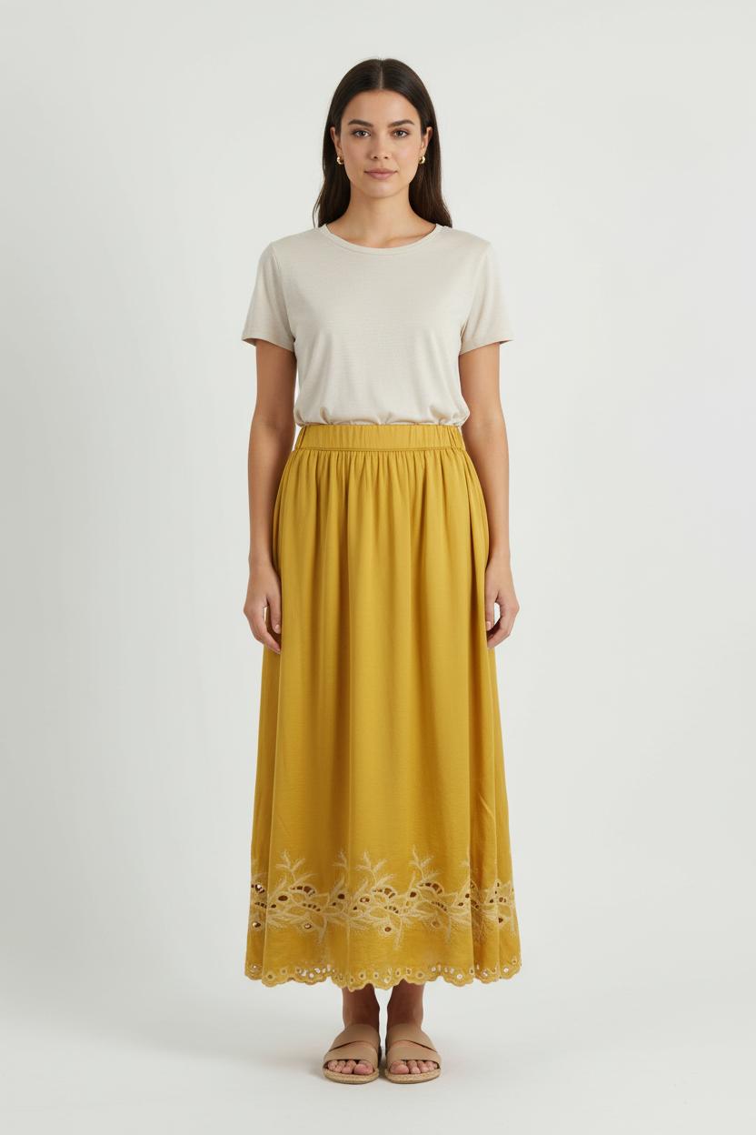 Long skirt LOUISE MISHA - Seconde Main Yellow