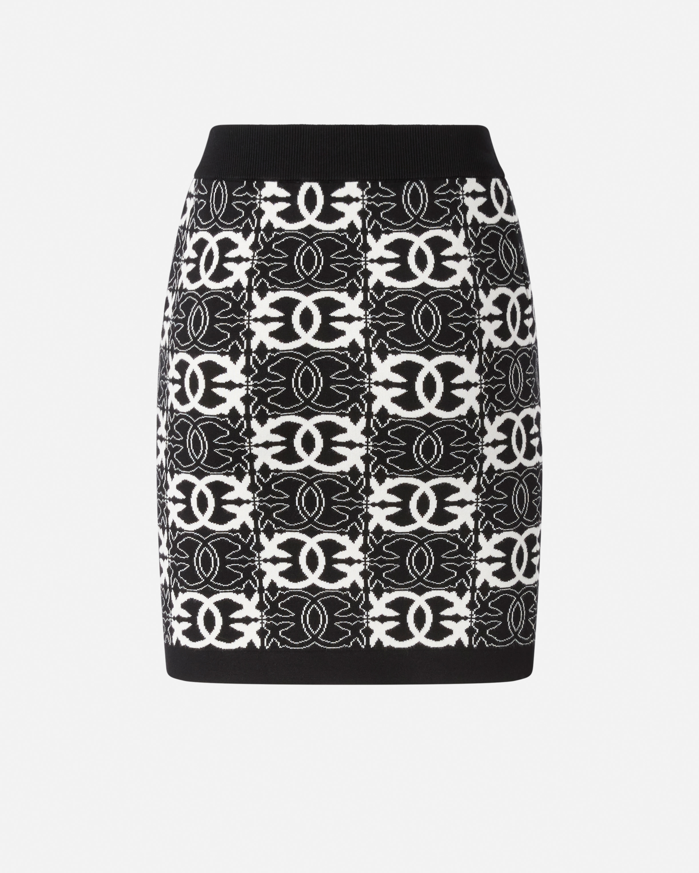 Mini skirt with love birds logo PINKO Multicolored