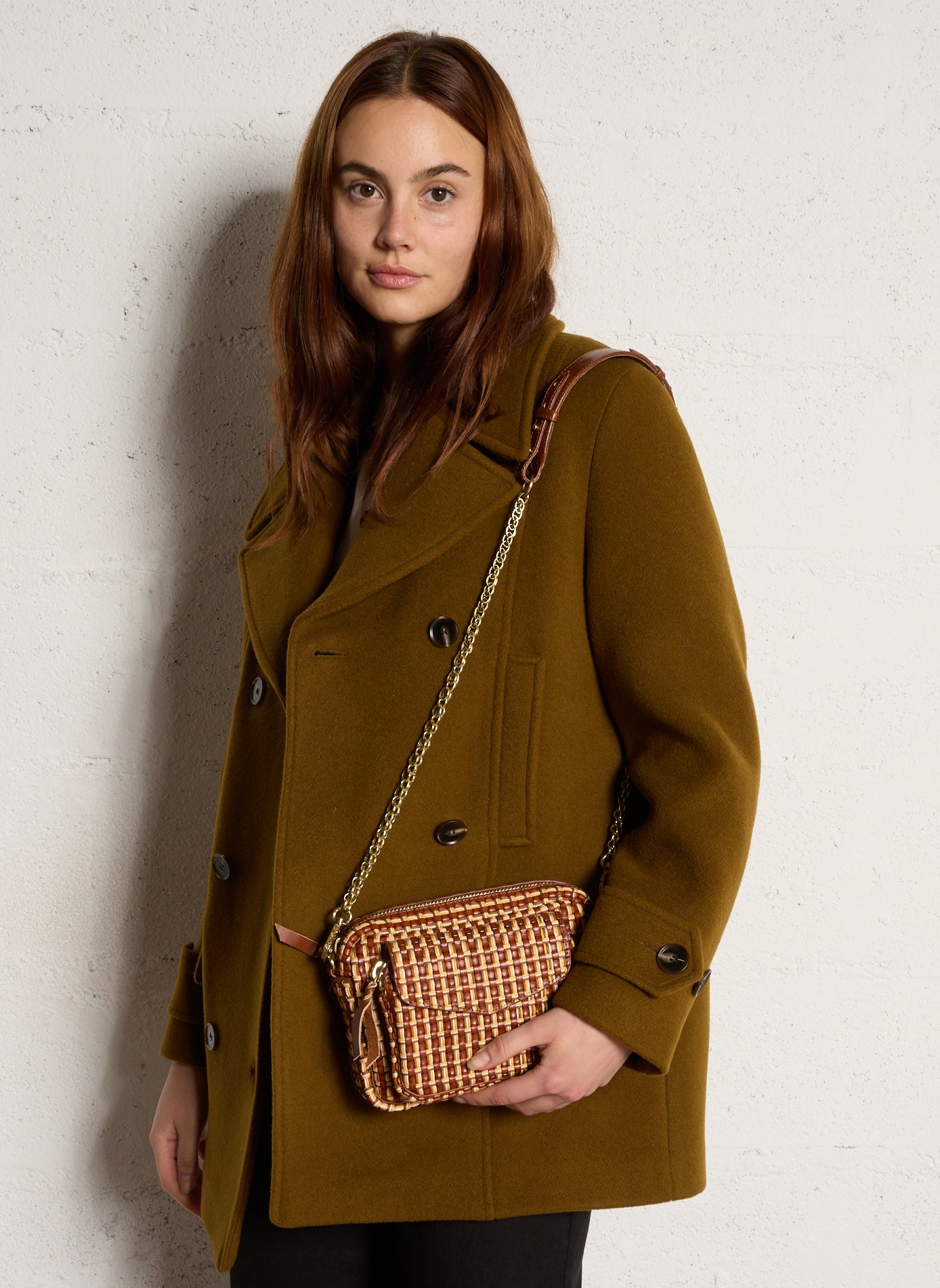 Dori leather shoulder bag CLARIS VIROT Brown