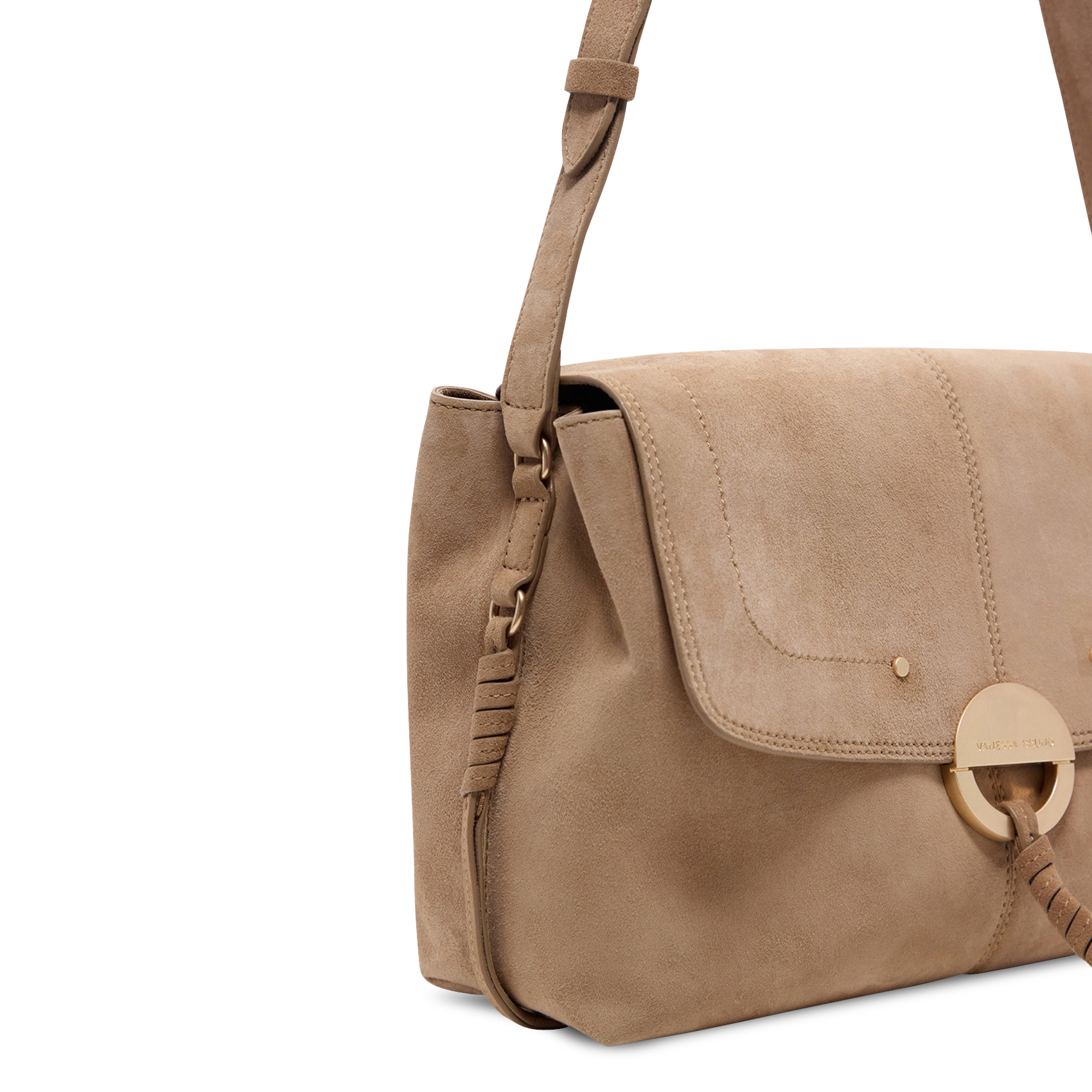 Suède schoudertas VANESSA BRUNO Beige