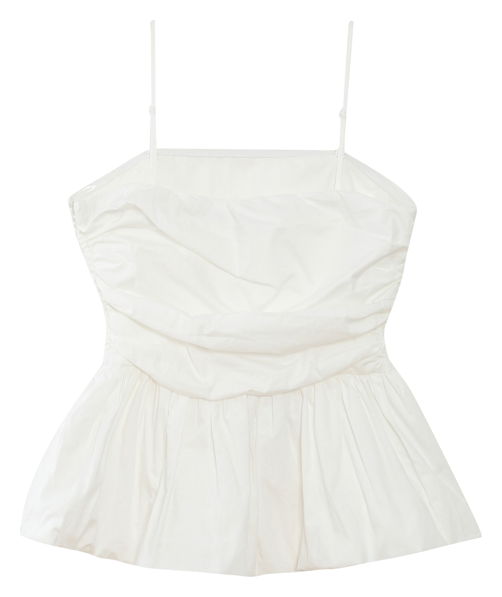 Top droit en coton imprimé GRACE ET MILA Beige