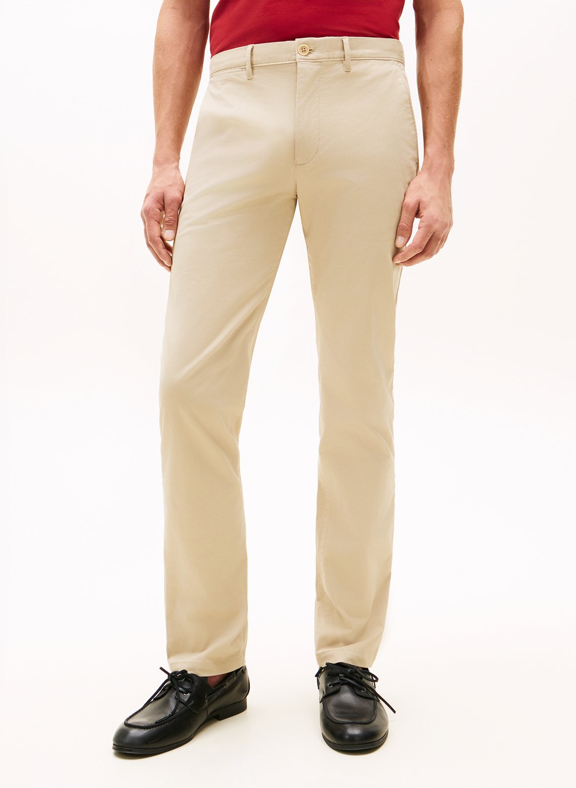 Pantalon chino en coton mélangé TOMMY HILFIGER Khaki