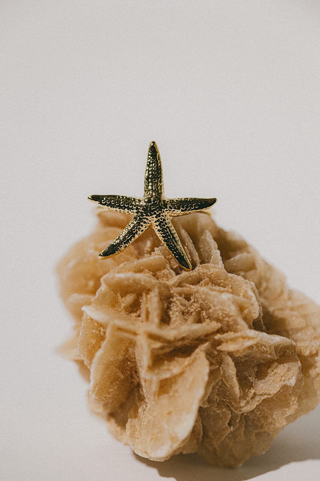 Silver-plated star ring MONSIEUR SIMONE Golden