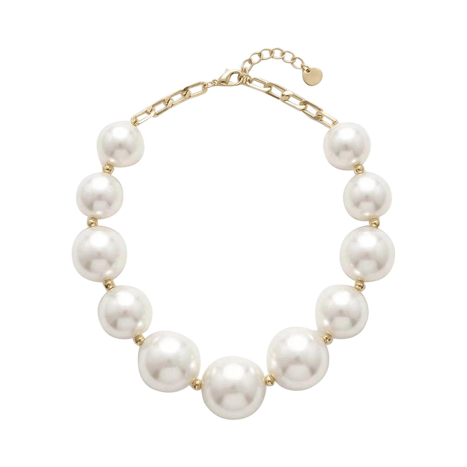 Ketting met grote kralen TARA JARMON Beige