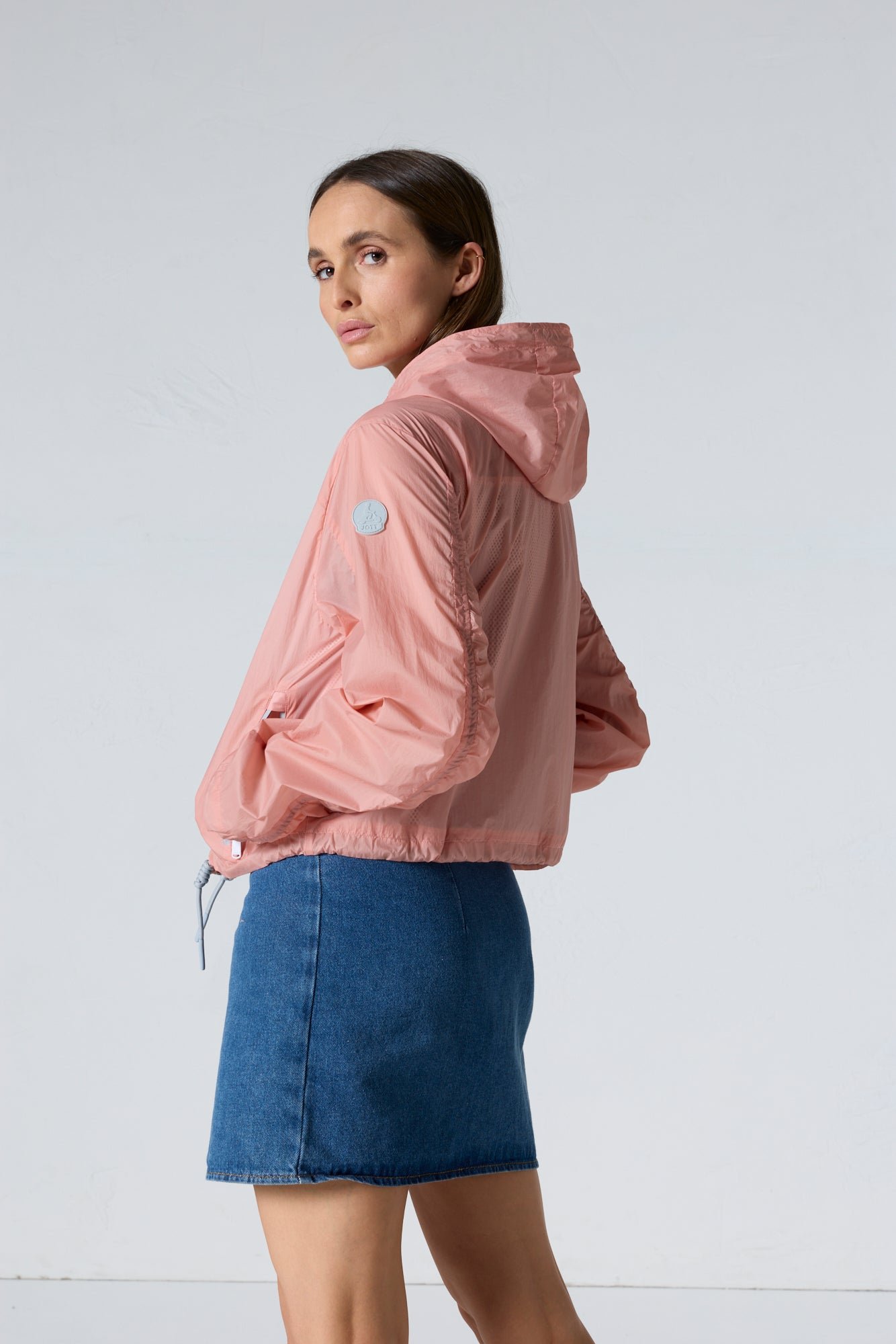 Ally Short Packable Windbreaker JOTT Pink