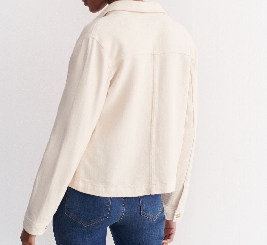 Veste droite cropped  CAROLL Beige