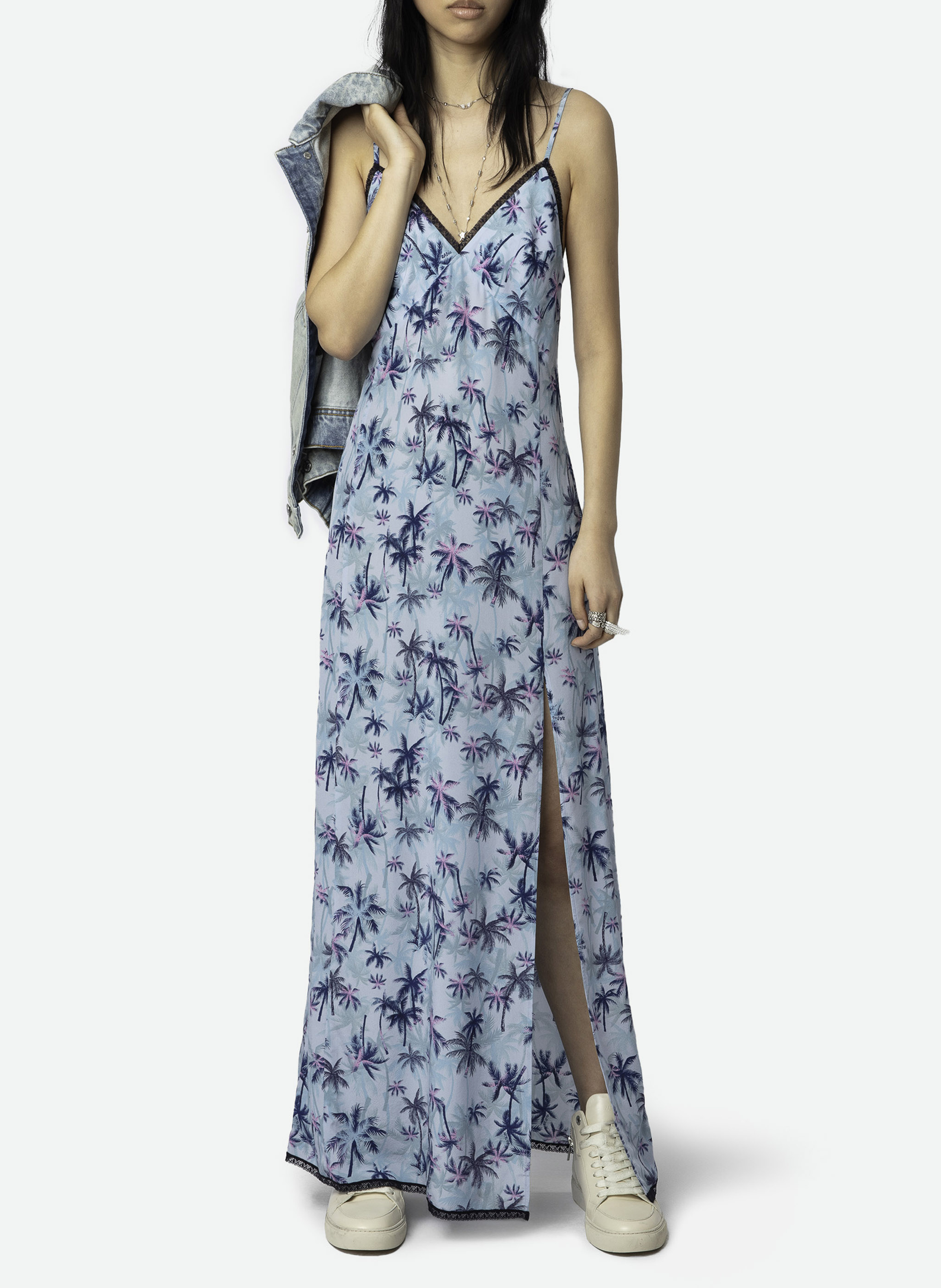 Kimono aus bedruckter Seide ZADIG&VOLTAIRE Blau