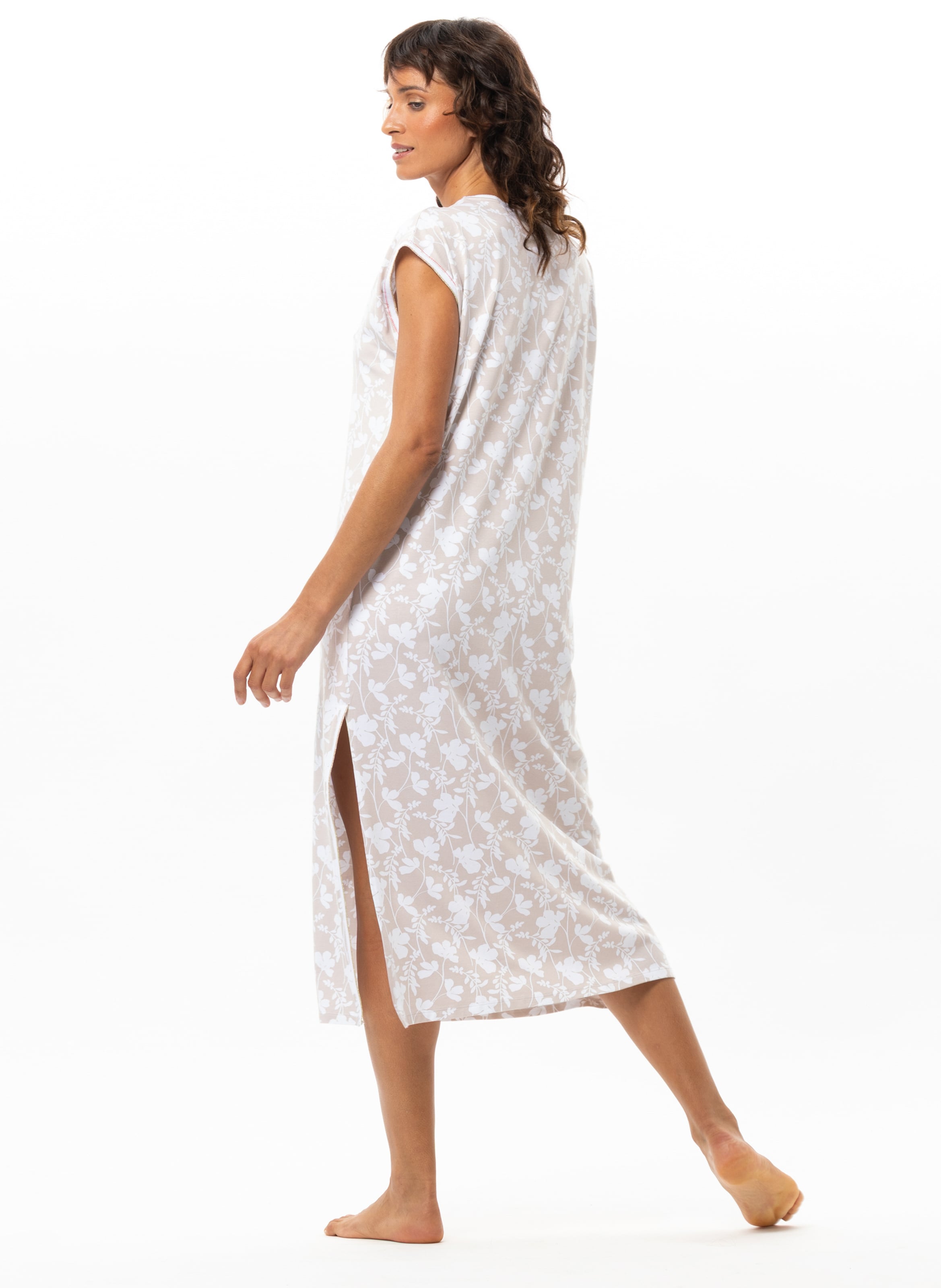 Chemise de nuit en coton modal LE CHAT Multicolore