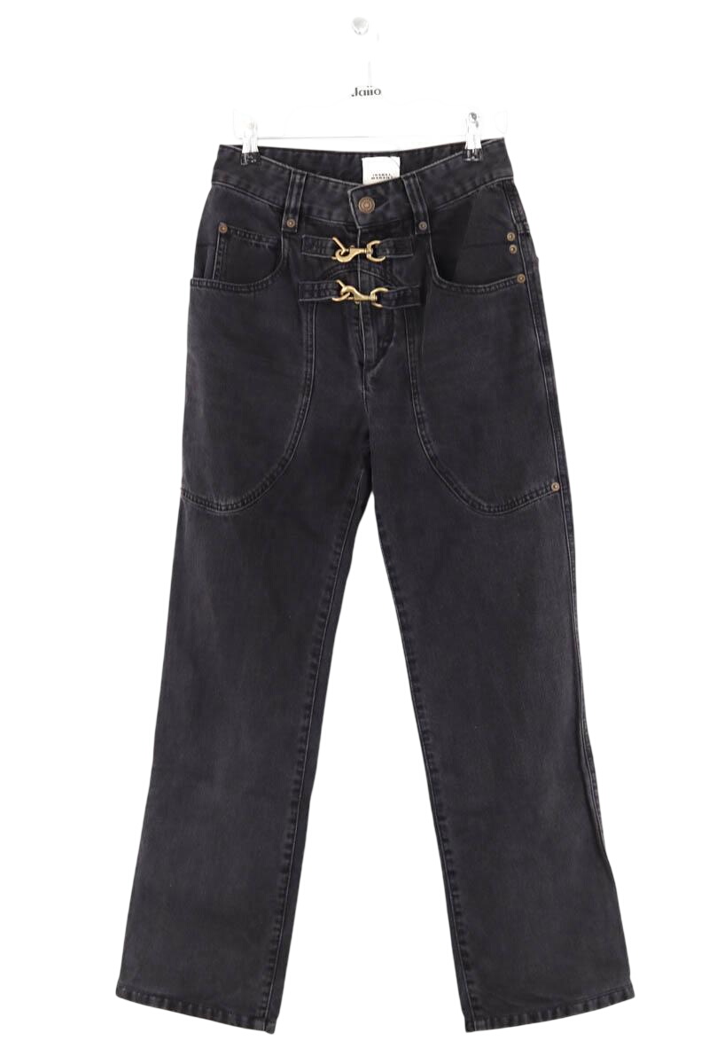 Straight jeans ISABEL MARANT - Seconde Main Black