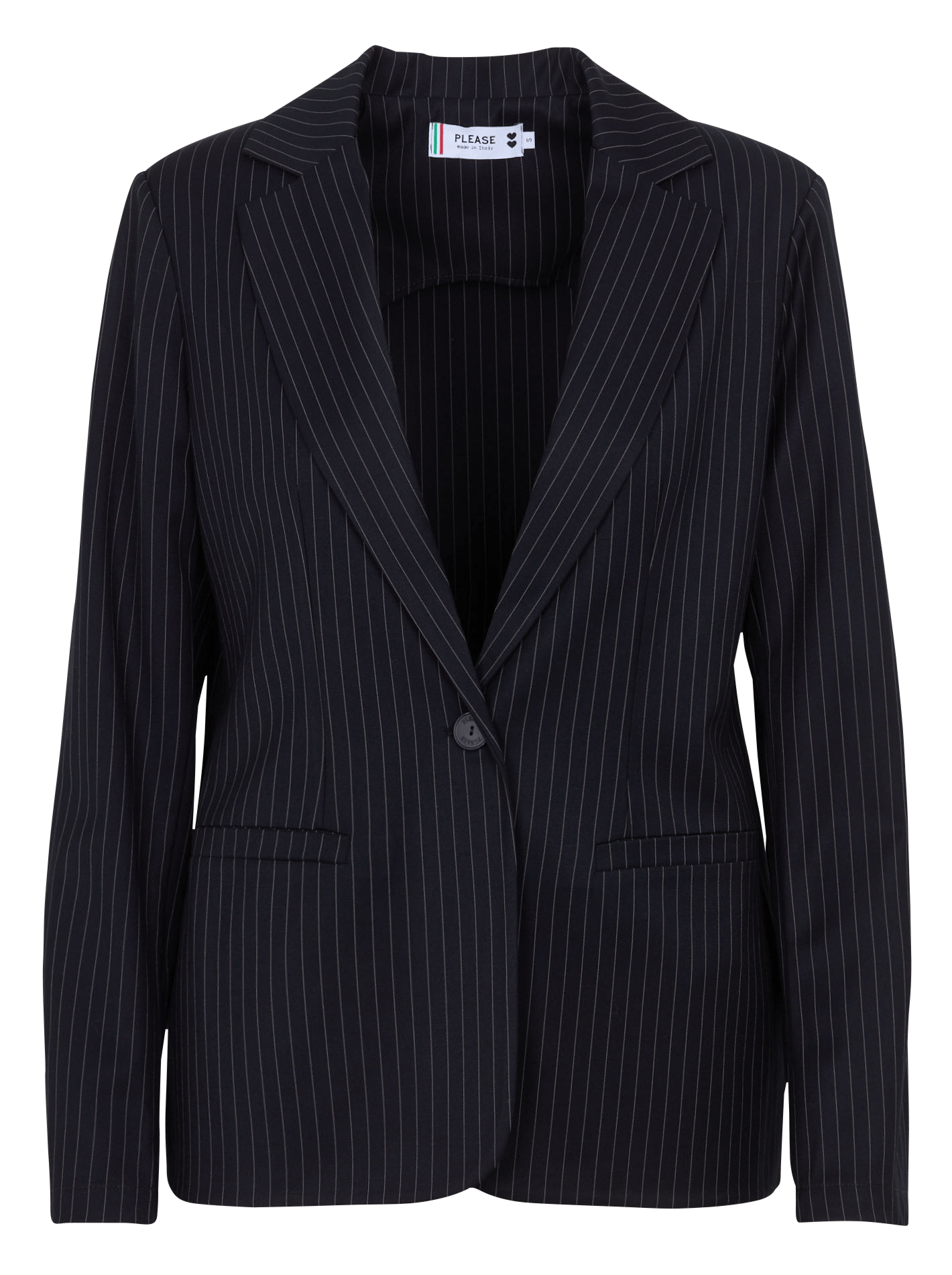 Gerade geschnittener Nadelstreifen-Blazer PLEASE Blau