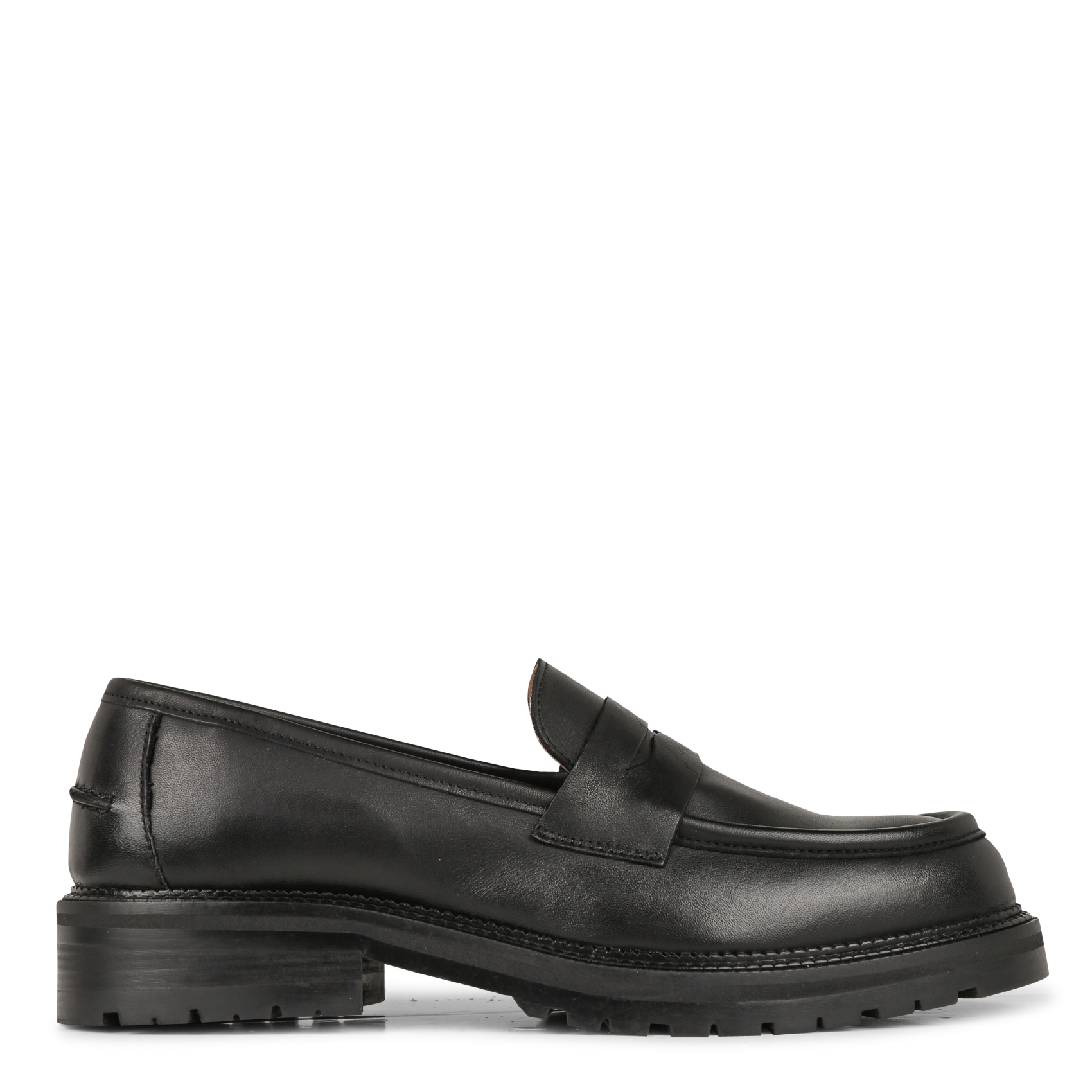 Mocassins unis en cuir  MELLOW YELLOW Noir