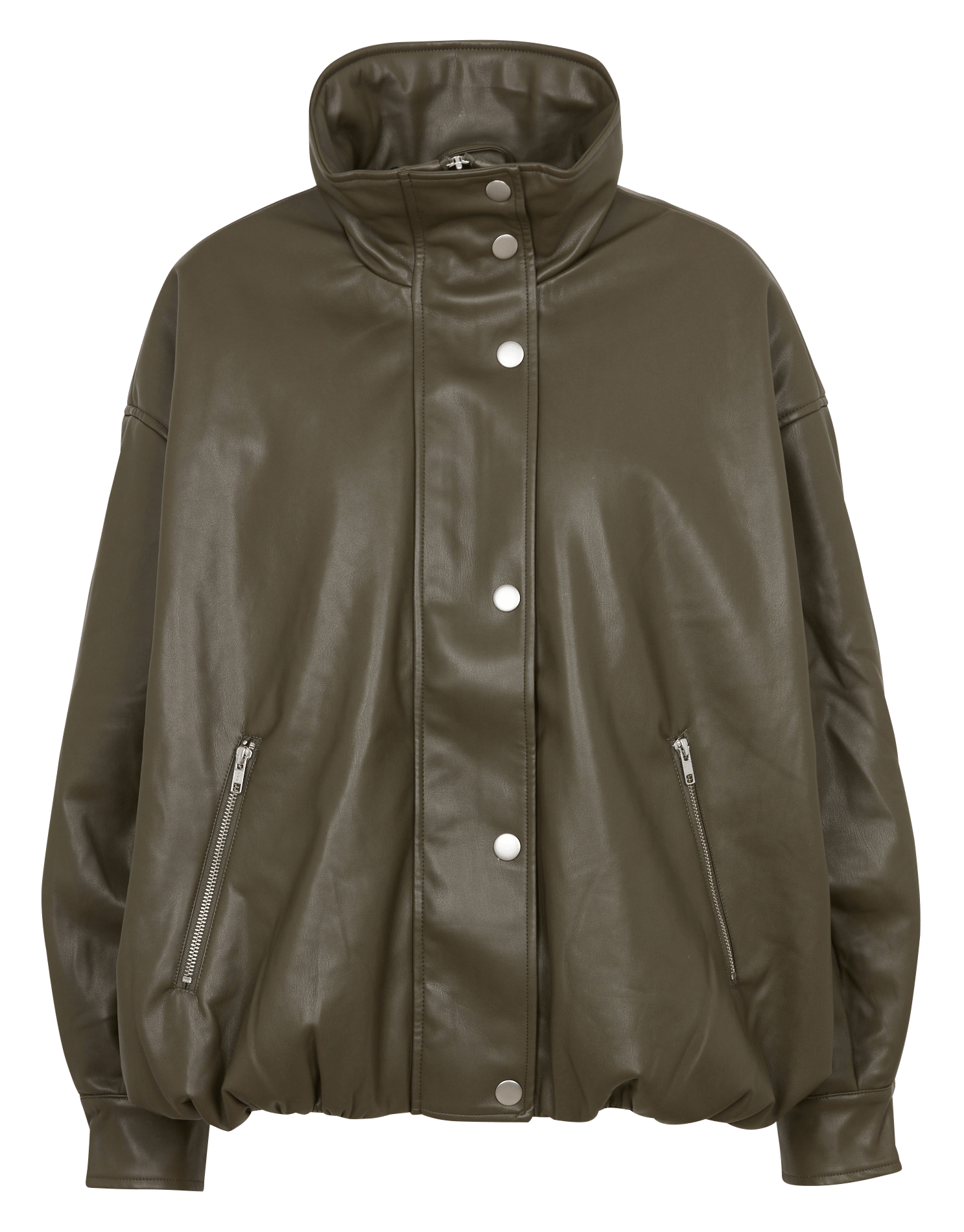 Loose-fit jacket with high neck BELLEROSE Khaki