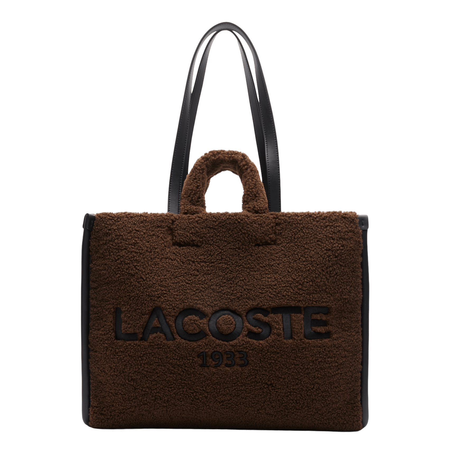 Erfgoed totebag in sherpa LACOSTE Bruin