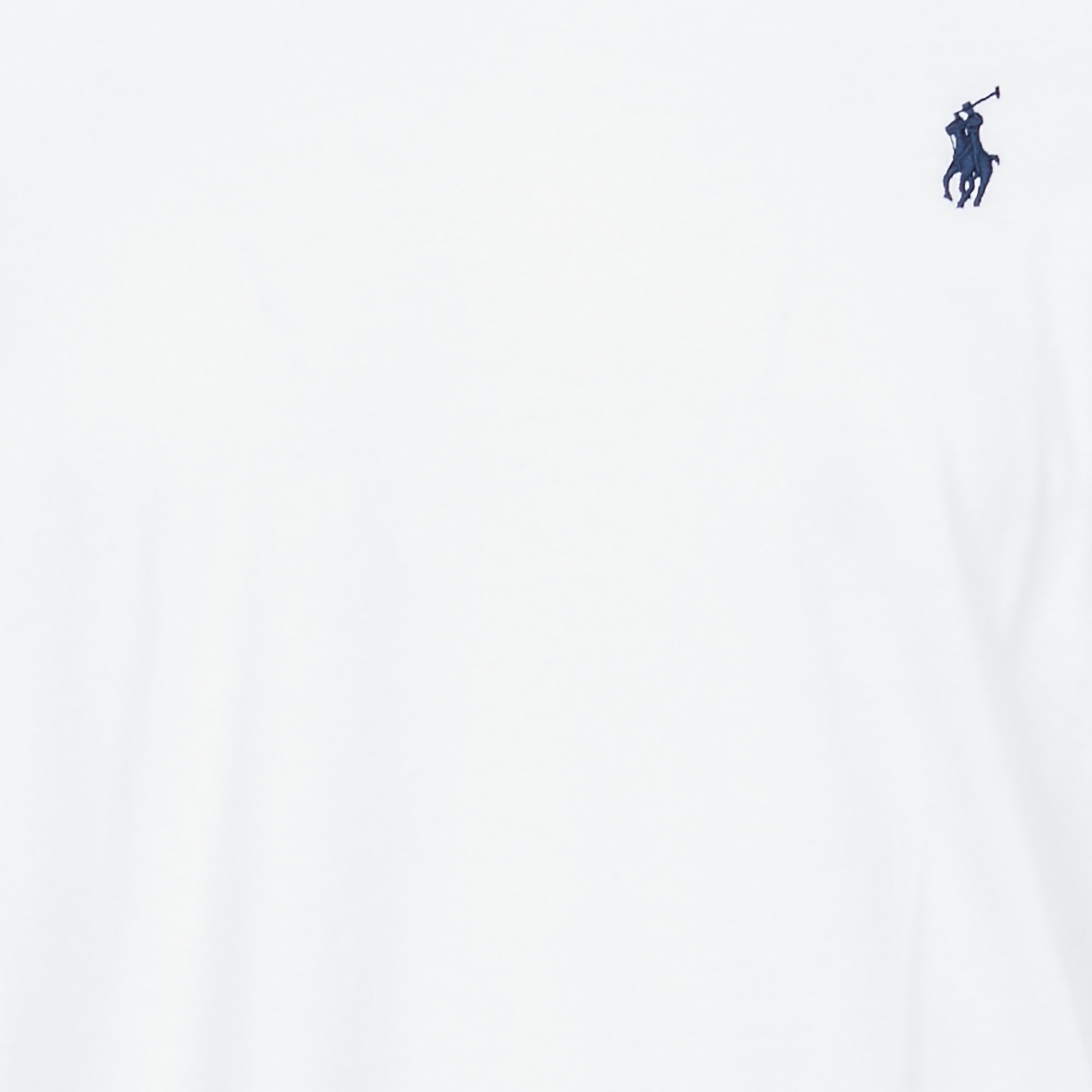 Tee-shirt col rond slim-fit en coton POLO RALPH LAUREN Blanc