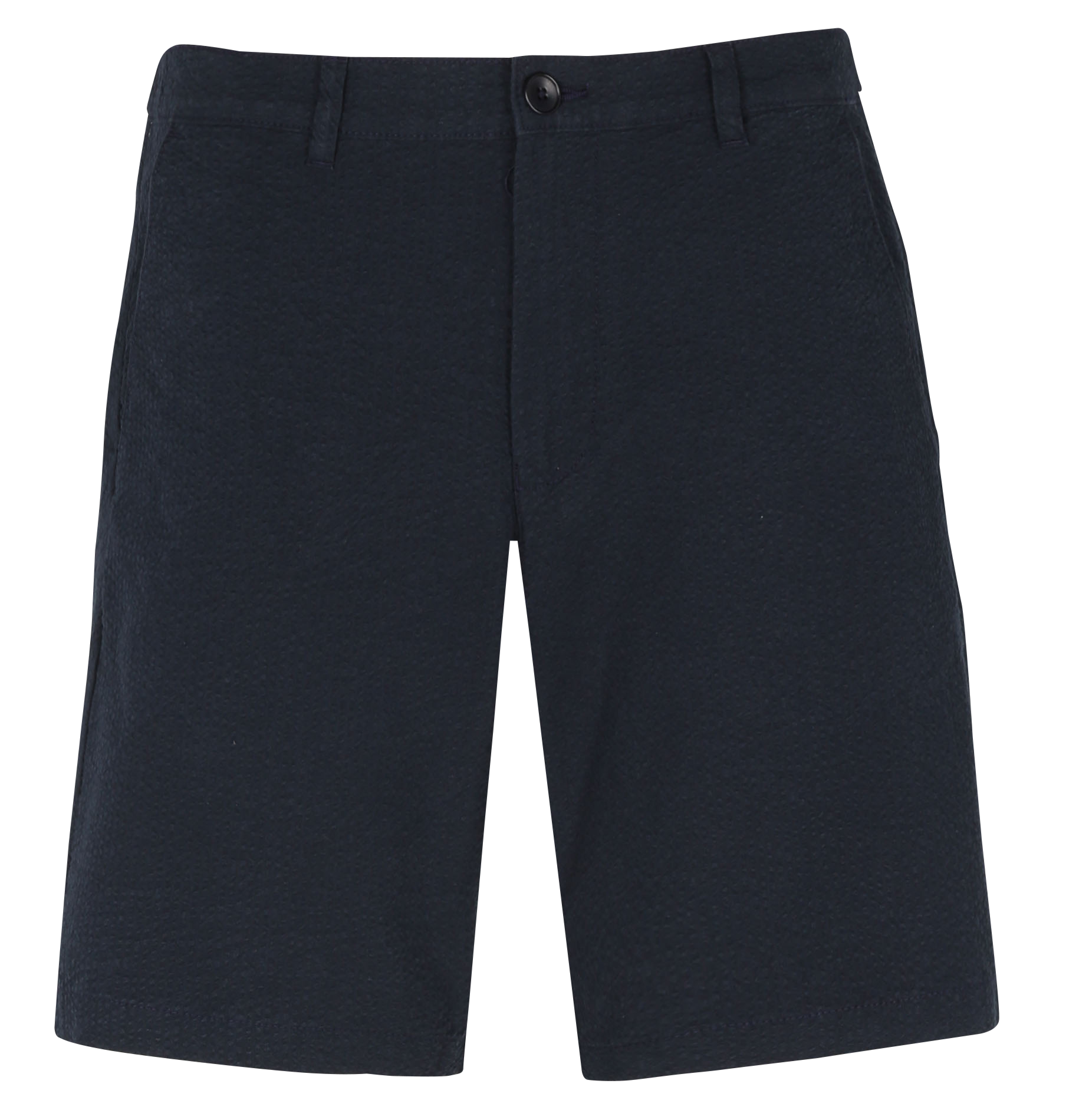 Organic cotton-blend textured Bermuda shorts SELECTED