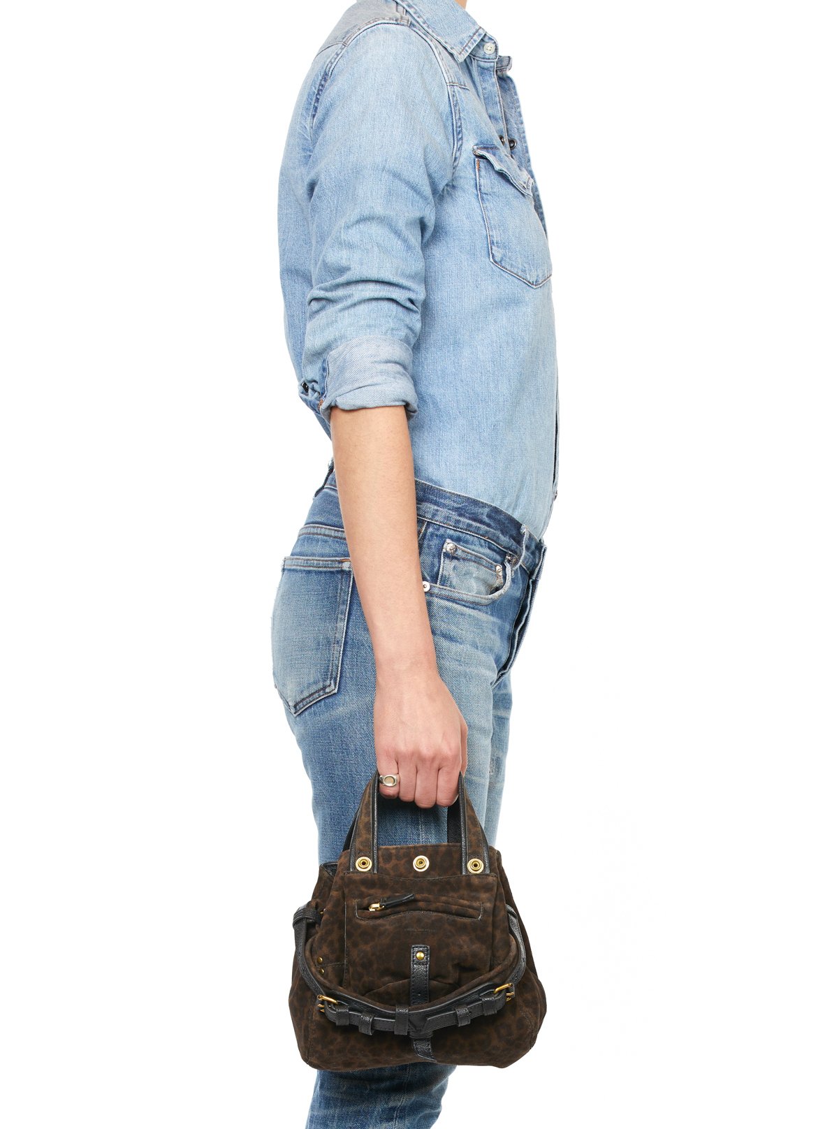 Mini sac bandoulière porté main à imprimé JEROME DREYFUSS Kaki