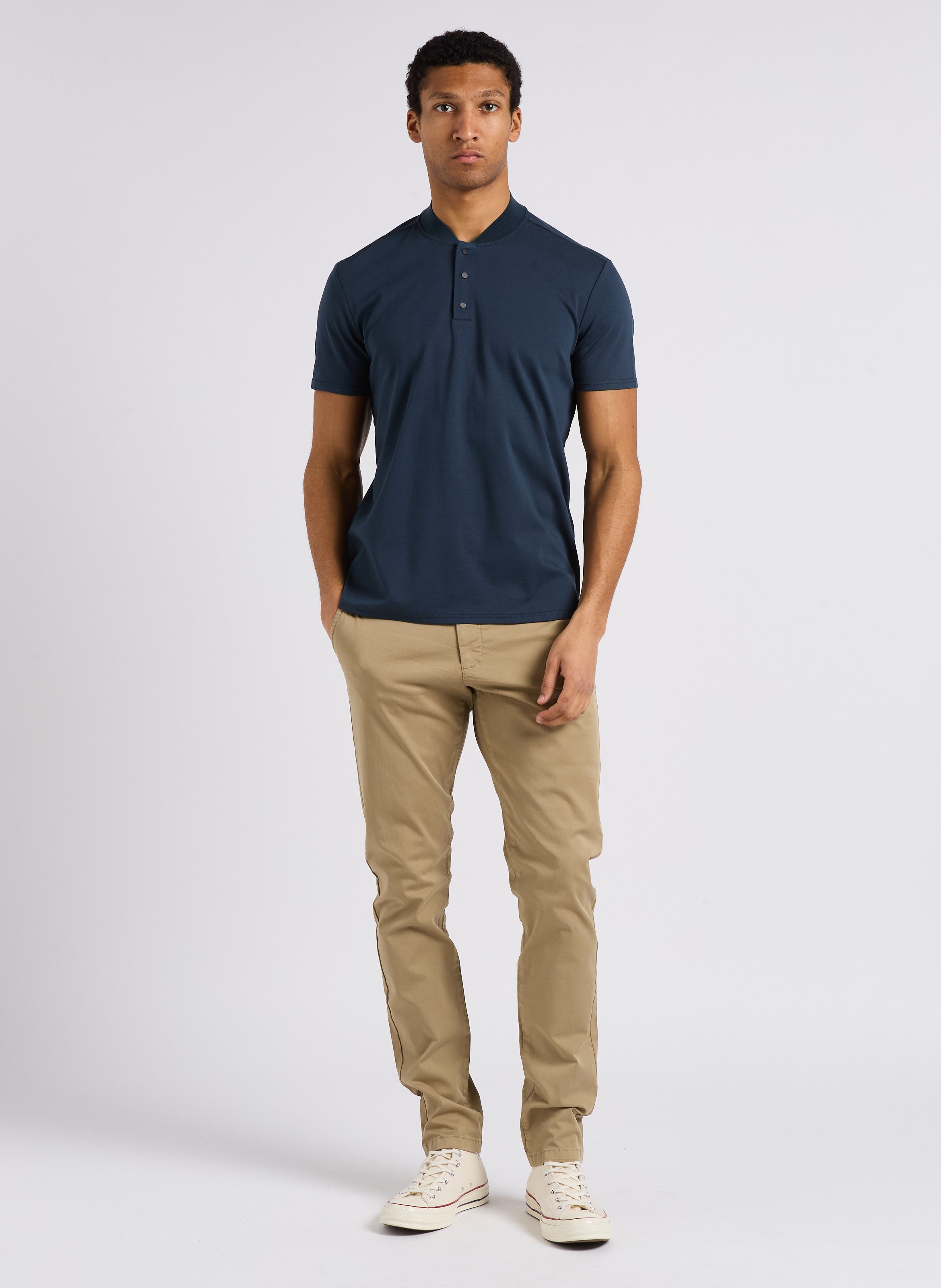 Chino van stretchkatoen IKKS Beige