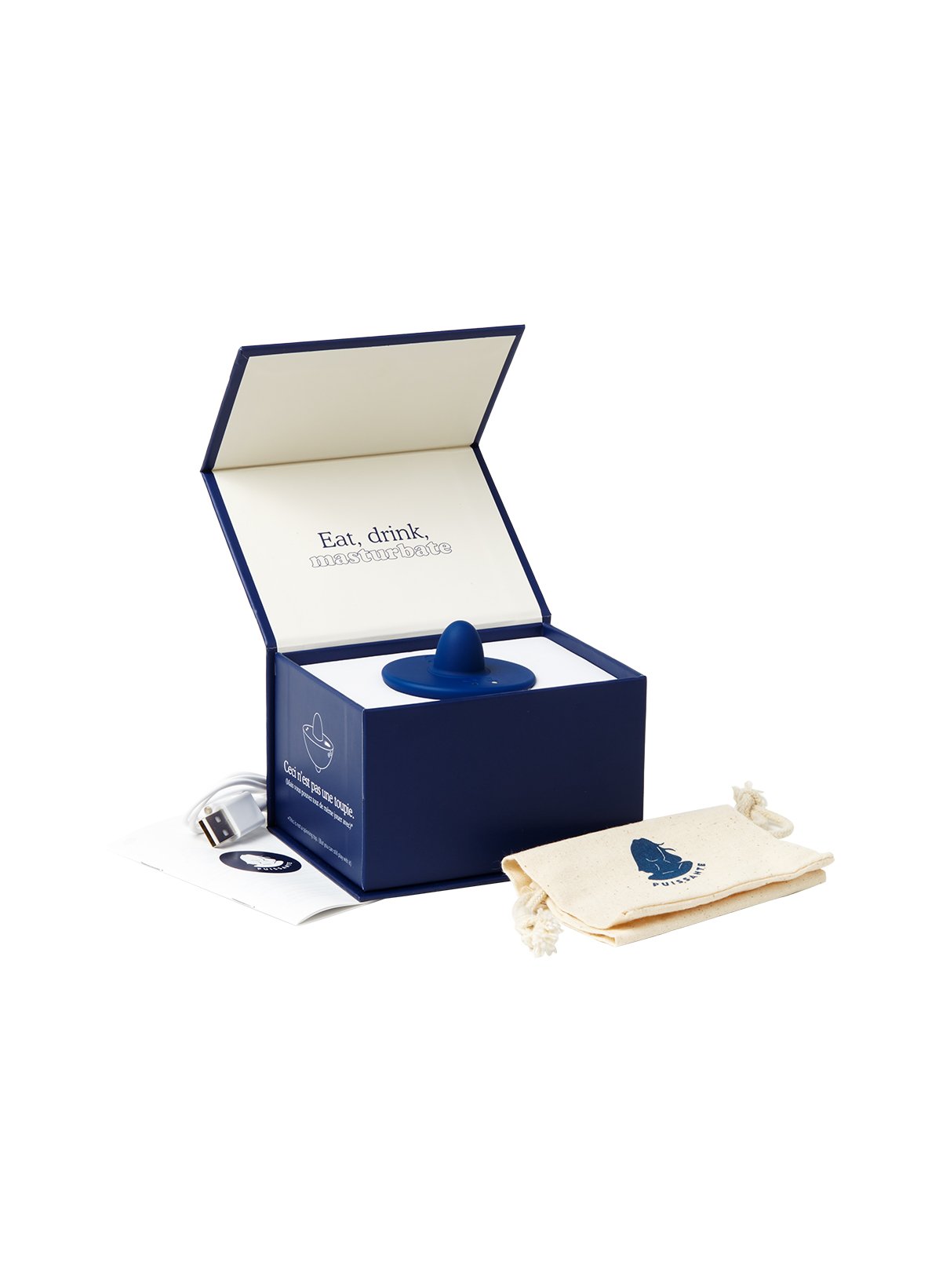 Toupie, stimulateur clitoridien PUISSANTE Bleu