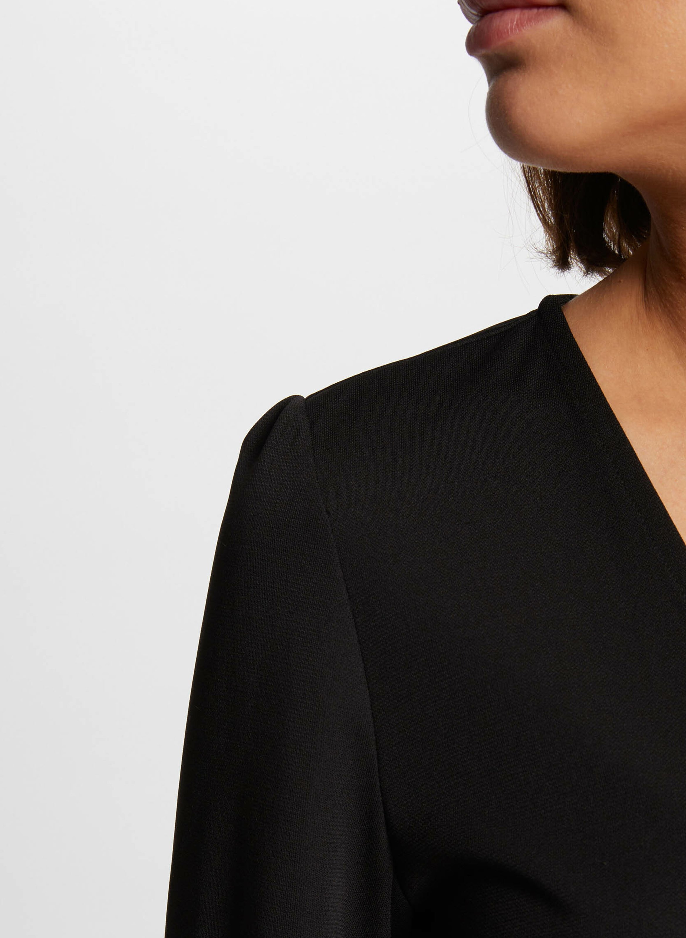 Robe courte col V MORGAN Noir