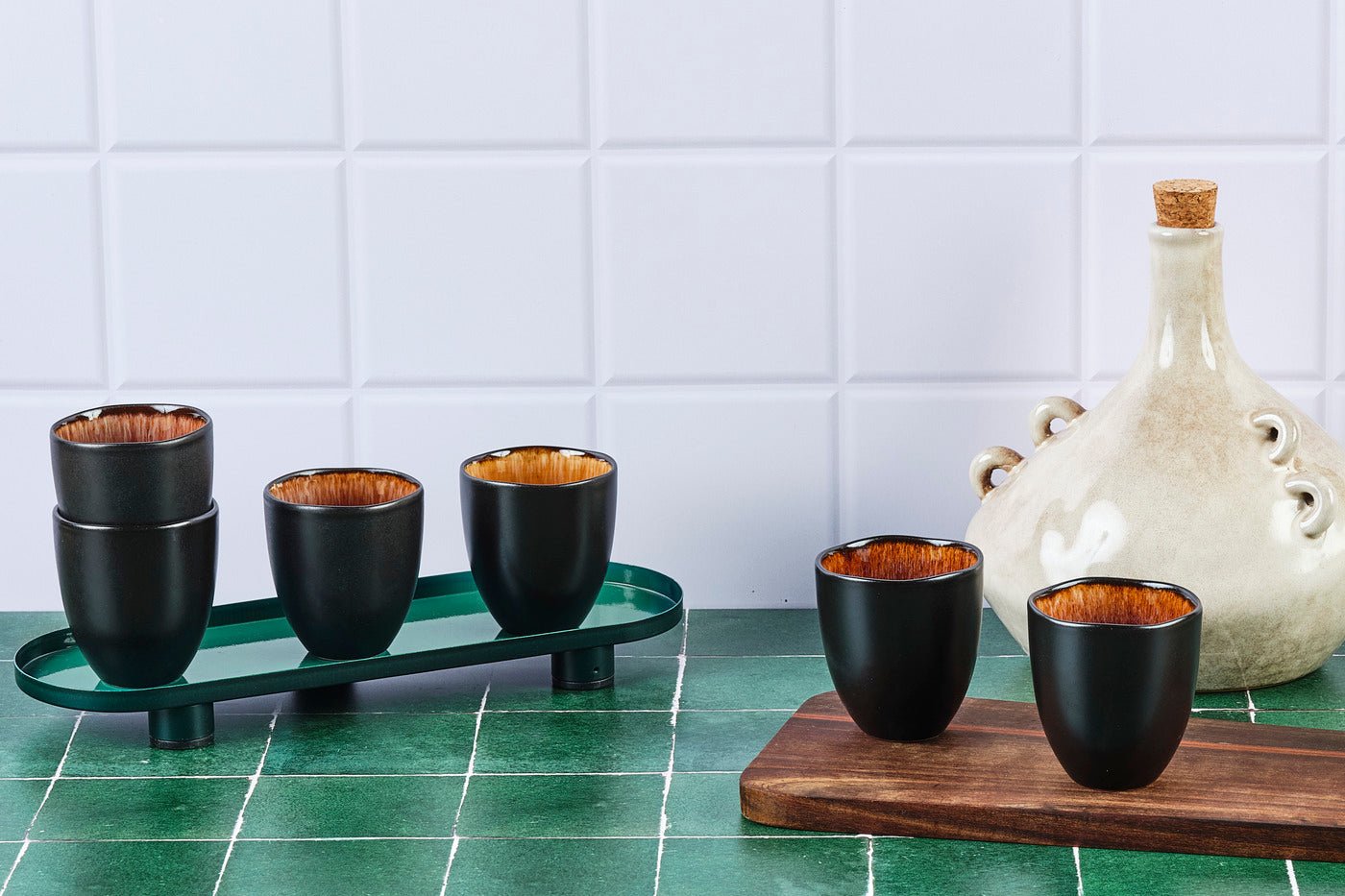 Iris Cup 15cl - Set of 6 - Wild Brown BJORN Brown