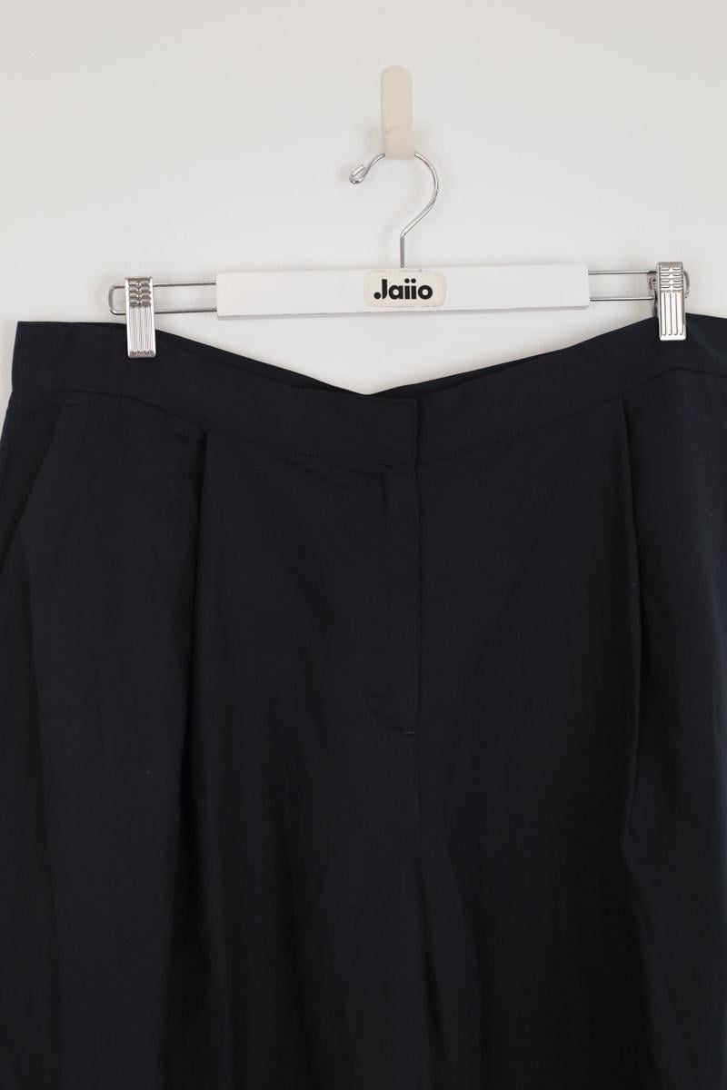 Wide cotton trousers  LK BENNETT - Seconde Main Blue