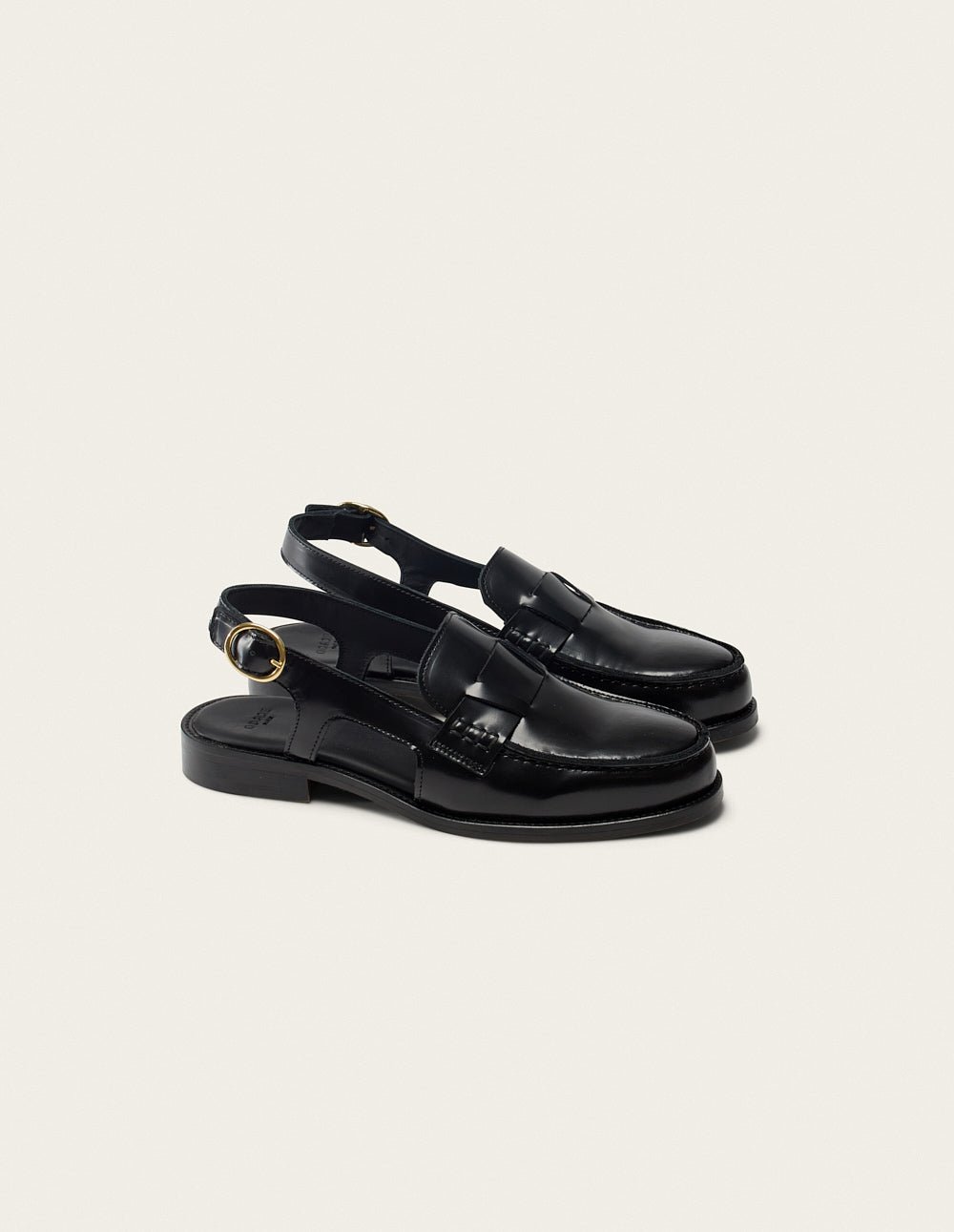 Leather deck shoes ODAJE EX. M.MOUSTACHE Black