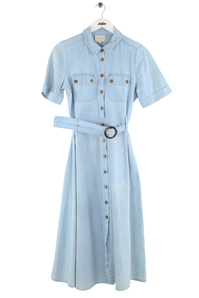 Cotton dress SEZANE - Seconde main Blue