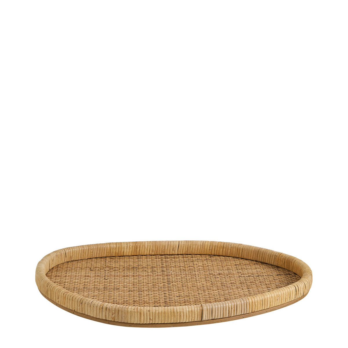 Set of 3 Galia rattan trays BLANC D'IVOIRE Beige