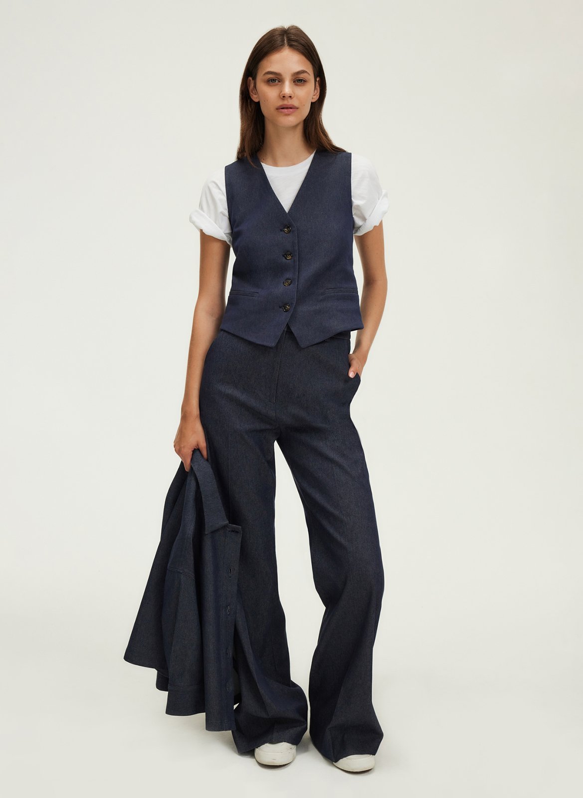 【miandmou】cotton vest blouse 【4L】ミーアンドモウ miandmou】cotton vest blouse 【4L】ミーアンドモウ