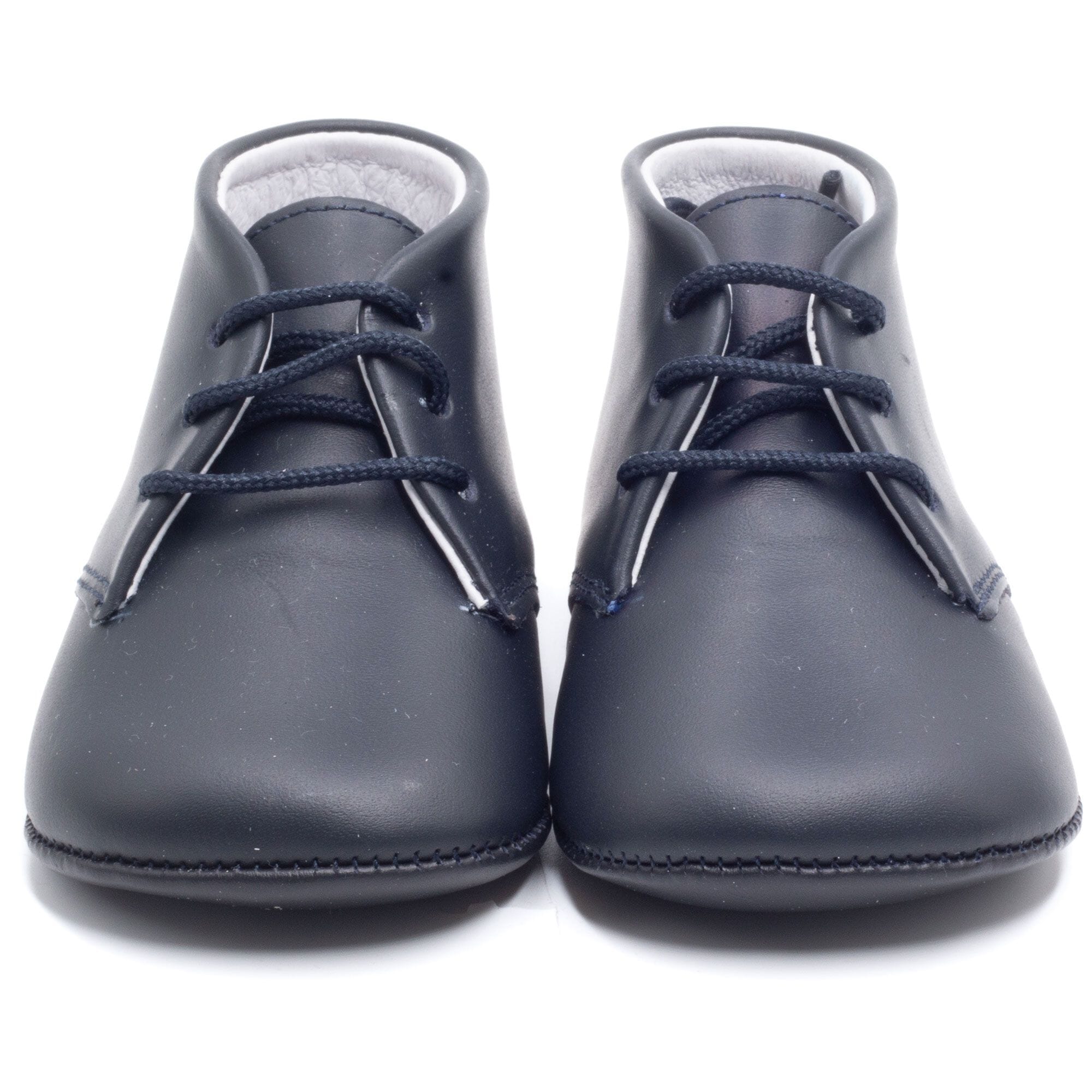 Soft leather baby booties Boni & Sidonie Blue