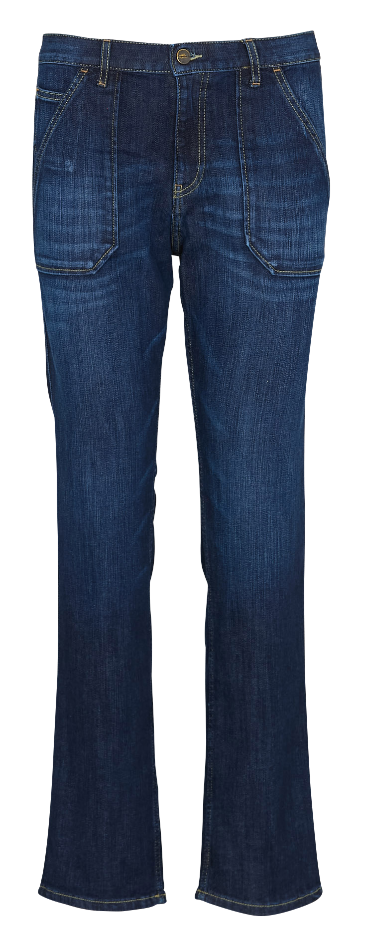 Rechte jeans van gemengd katoen ACQUAVERDE Blauw