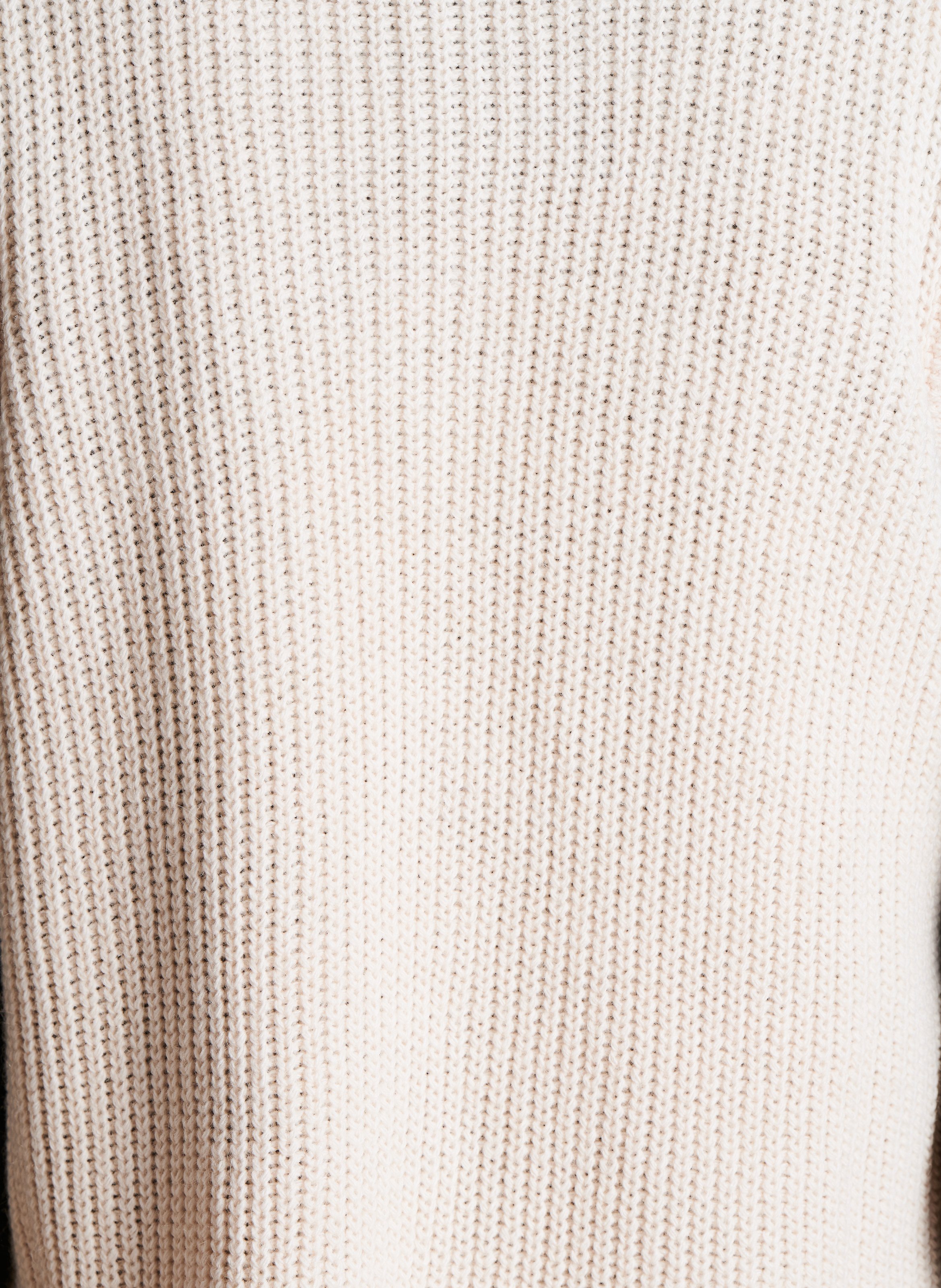 Deep-V two-tone sweater LA FEE MARABOUTEE White