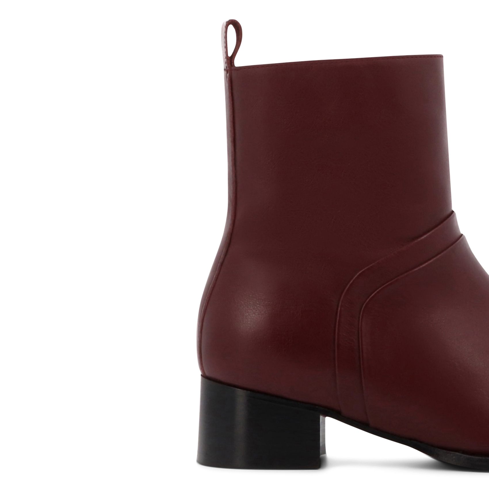 Boots en cuir SOCQUE PARIS Rouge