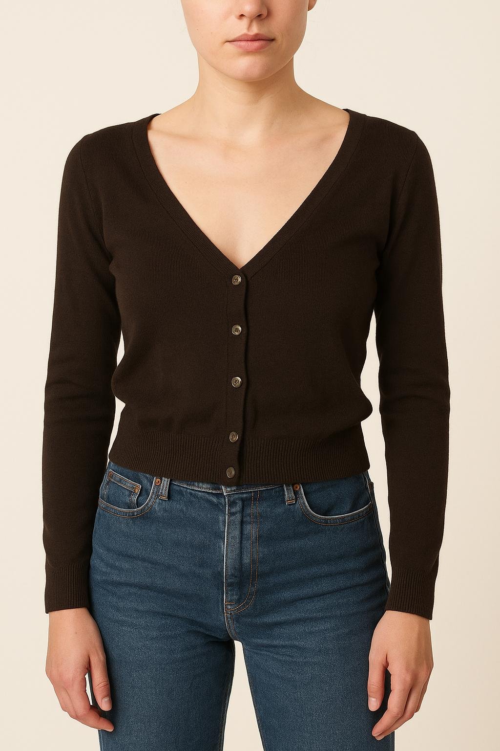 Cardigan TARA JARMON - Seconde Main Brown