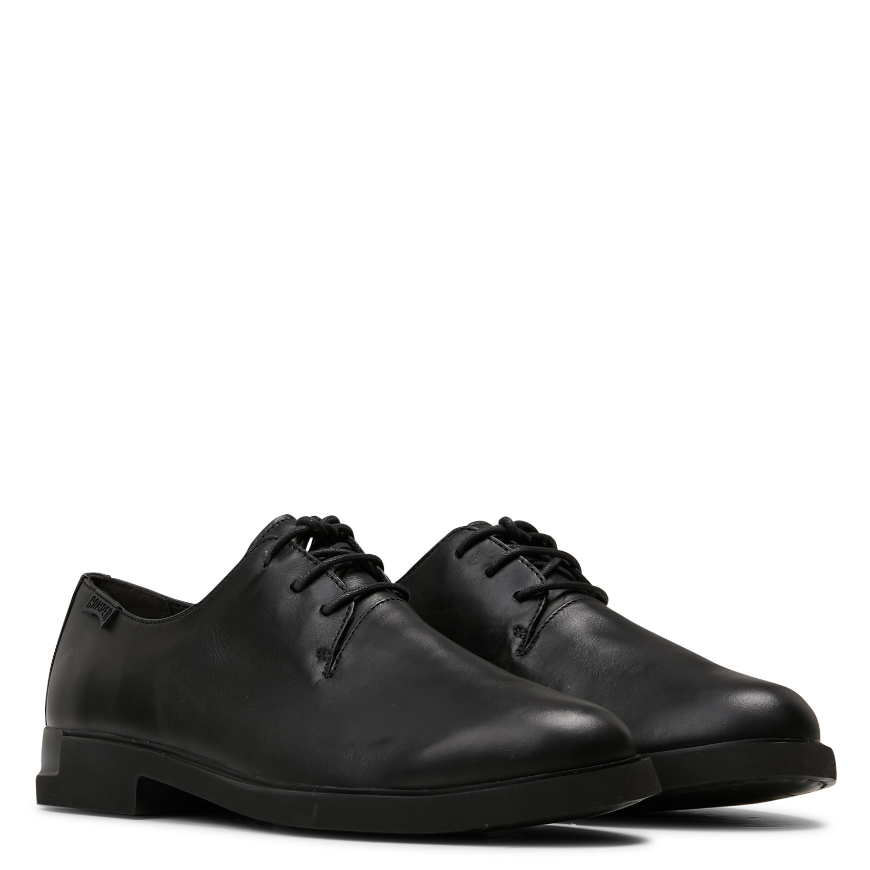 Mocassins à lacets unis en cuir CAMPER Noir