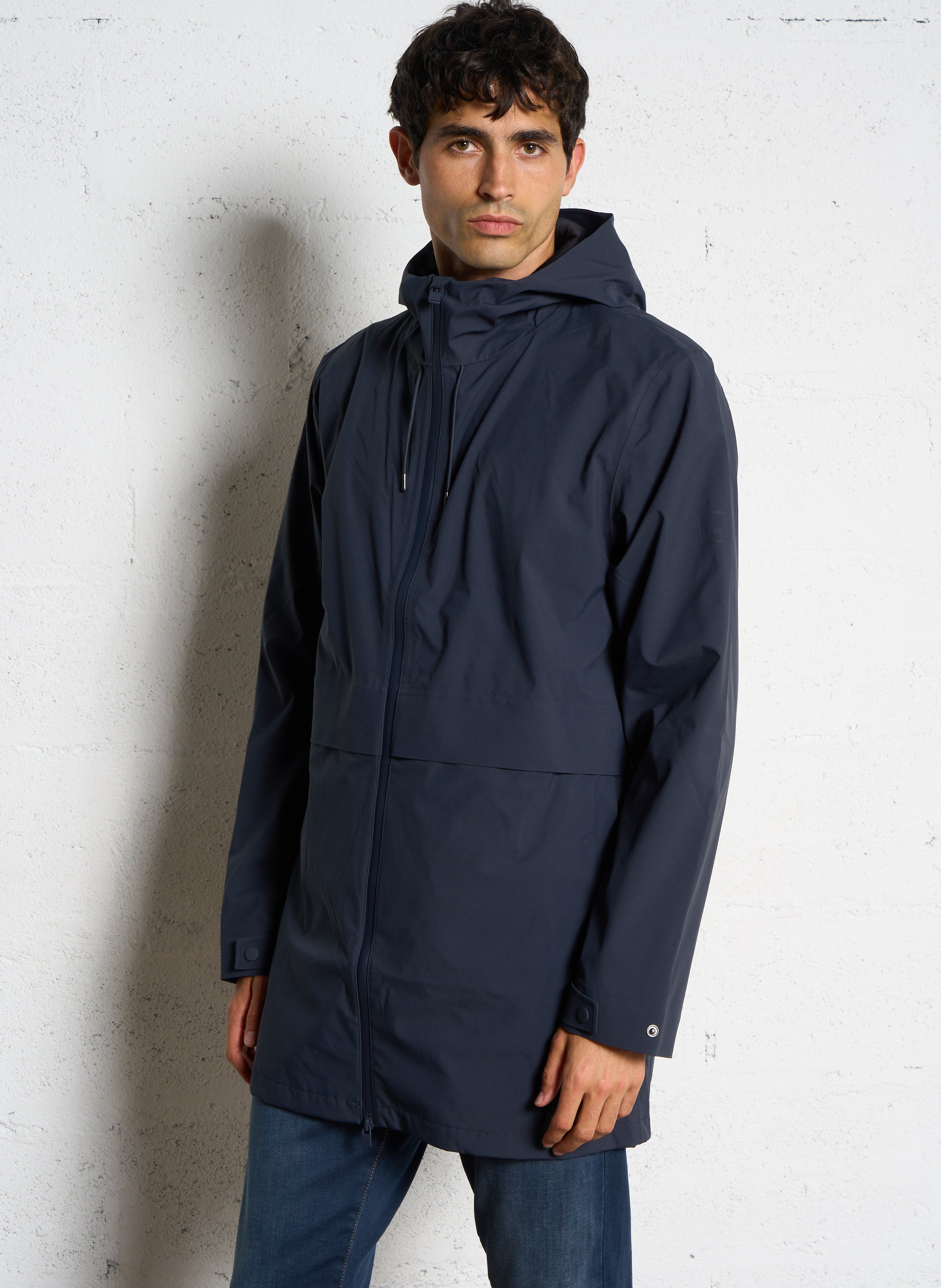 Imperméable col montant à capuche RAINS