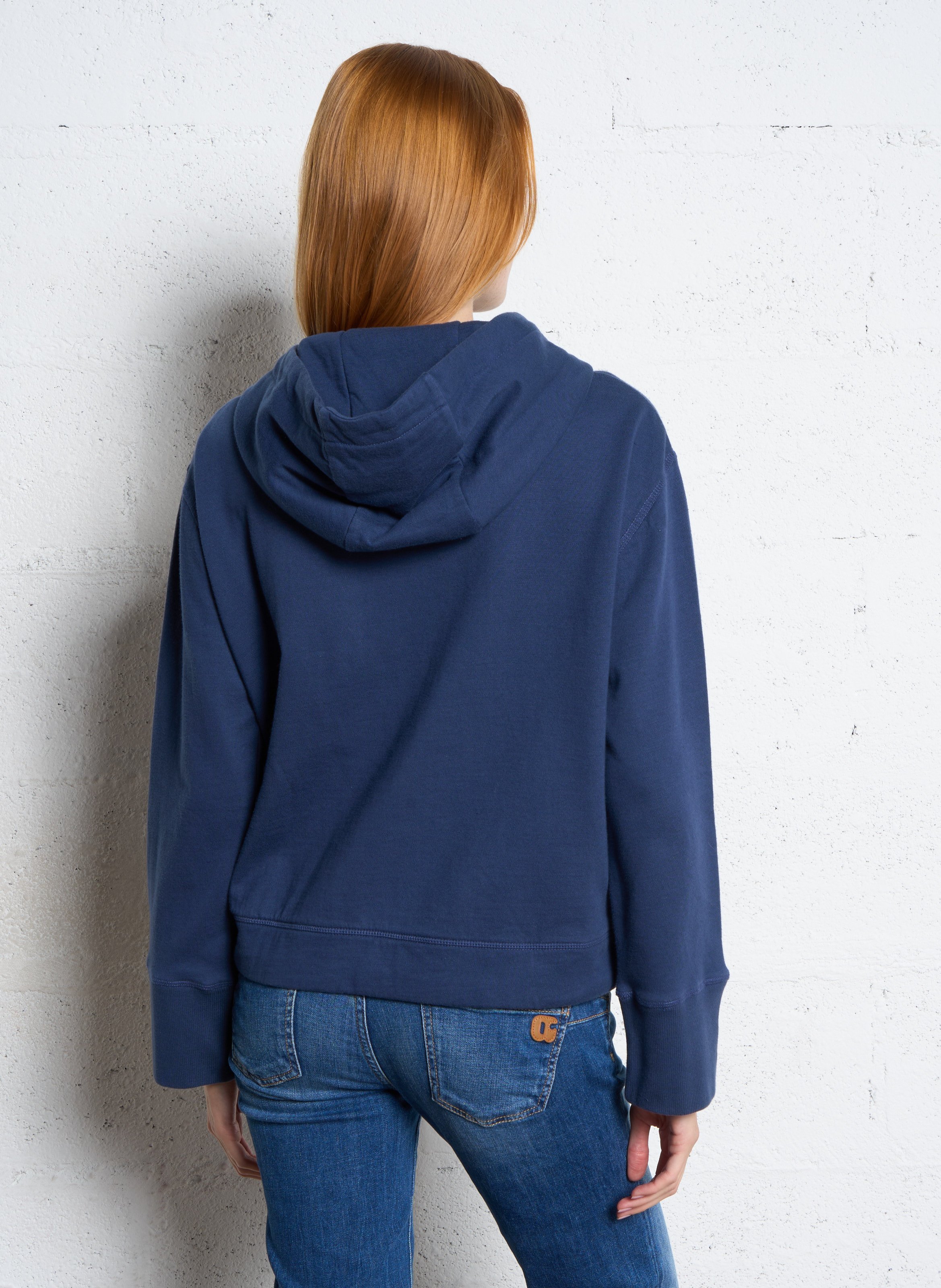 Katoenen hoodie met capuchon LEON & HARPER Blauw